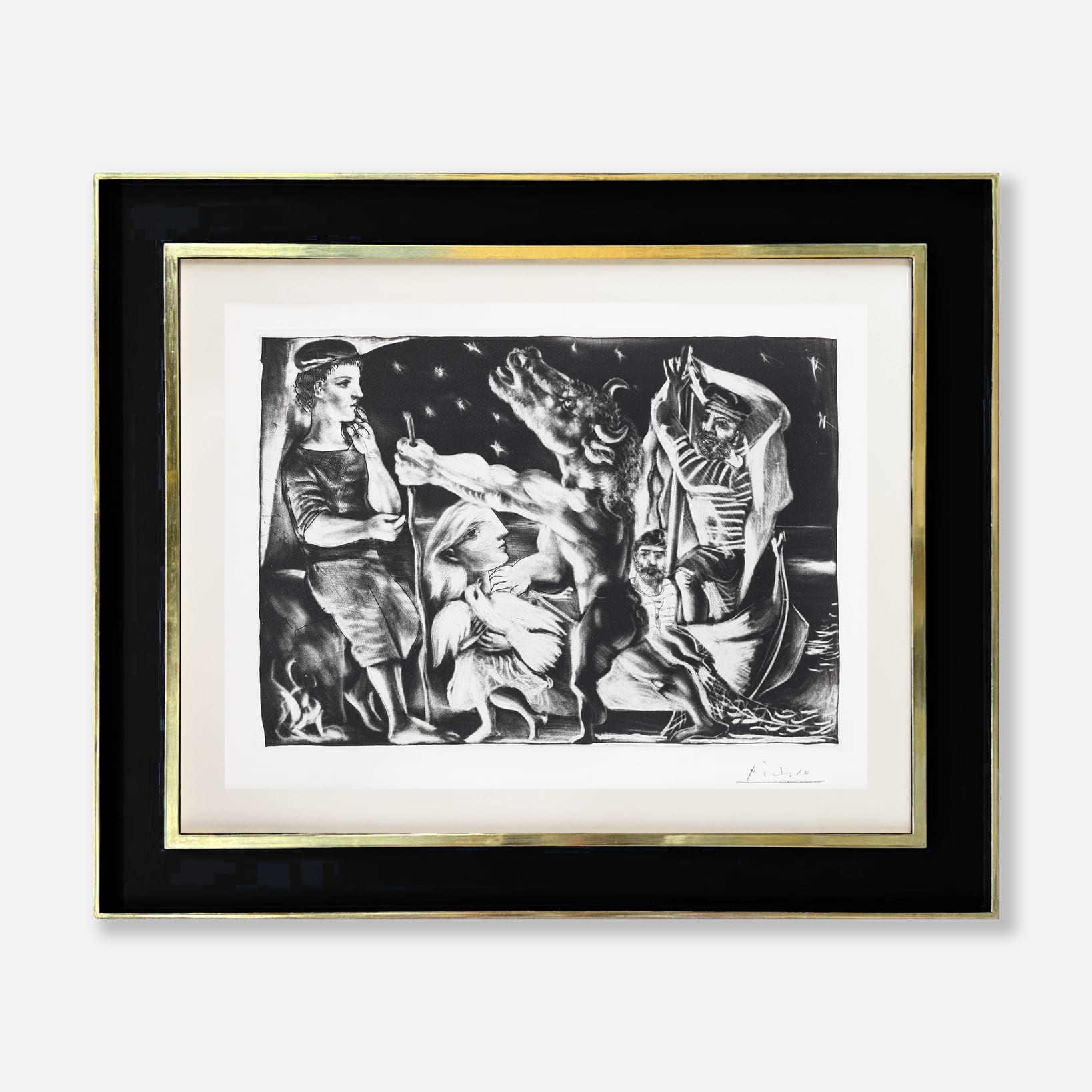 Pablo Picasso, Minotaure aveugle guidé par une fillette dans la nuit, 1935/39