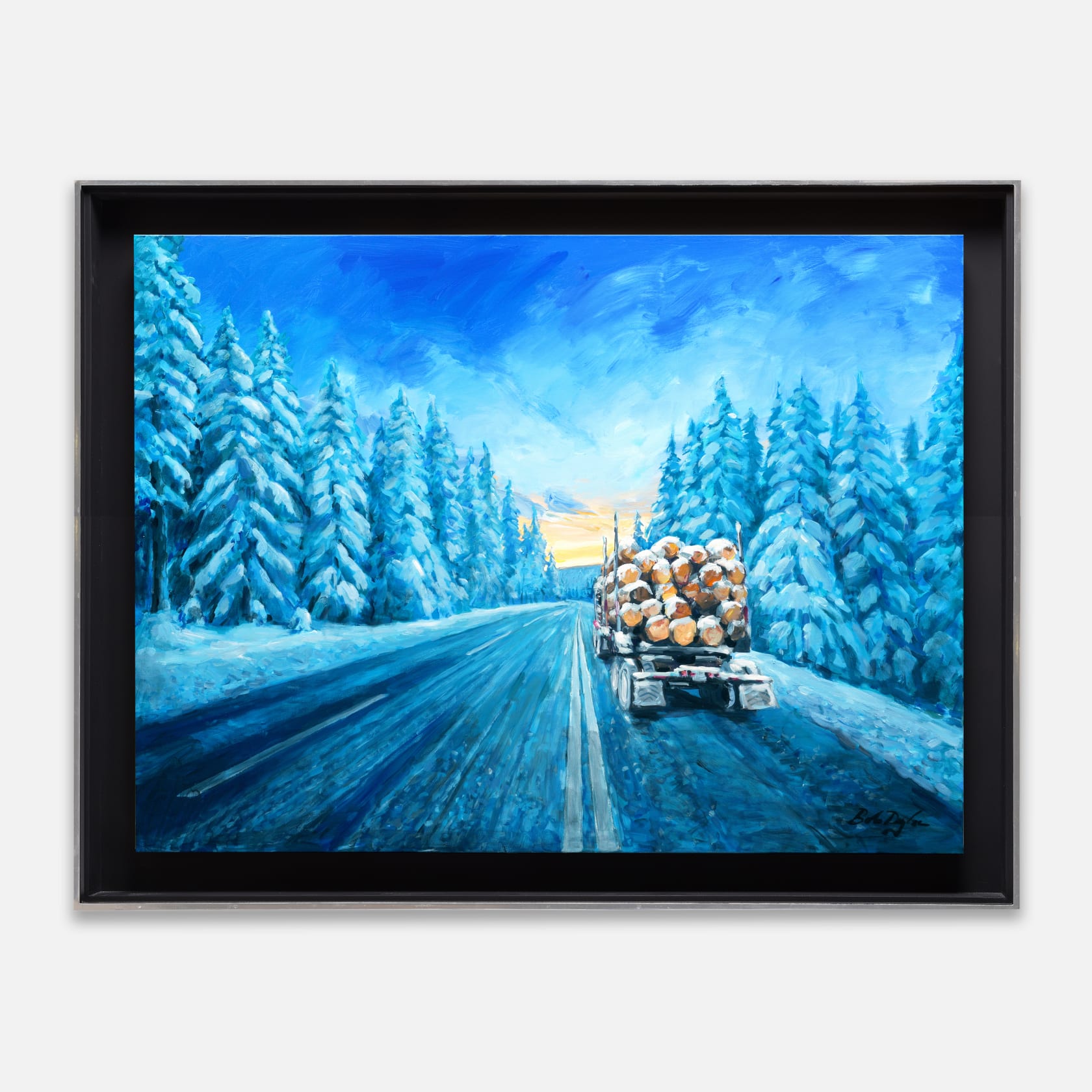 Bob Dylan Original Artwork Logging Truck
