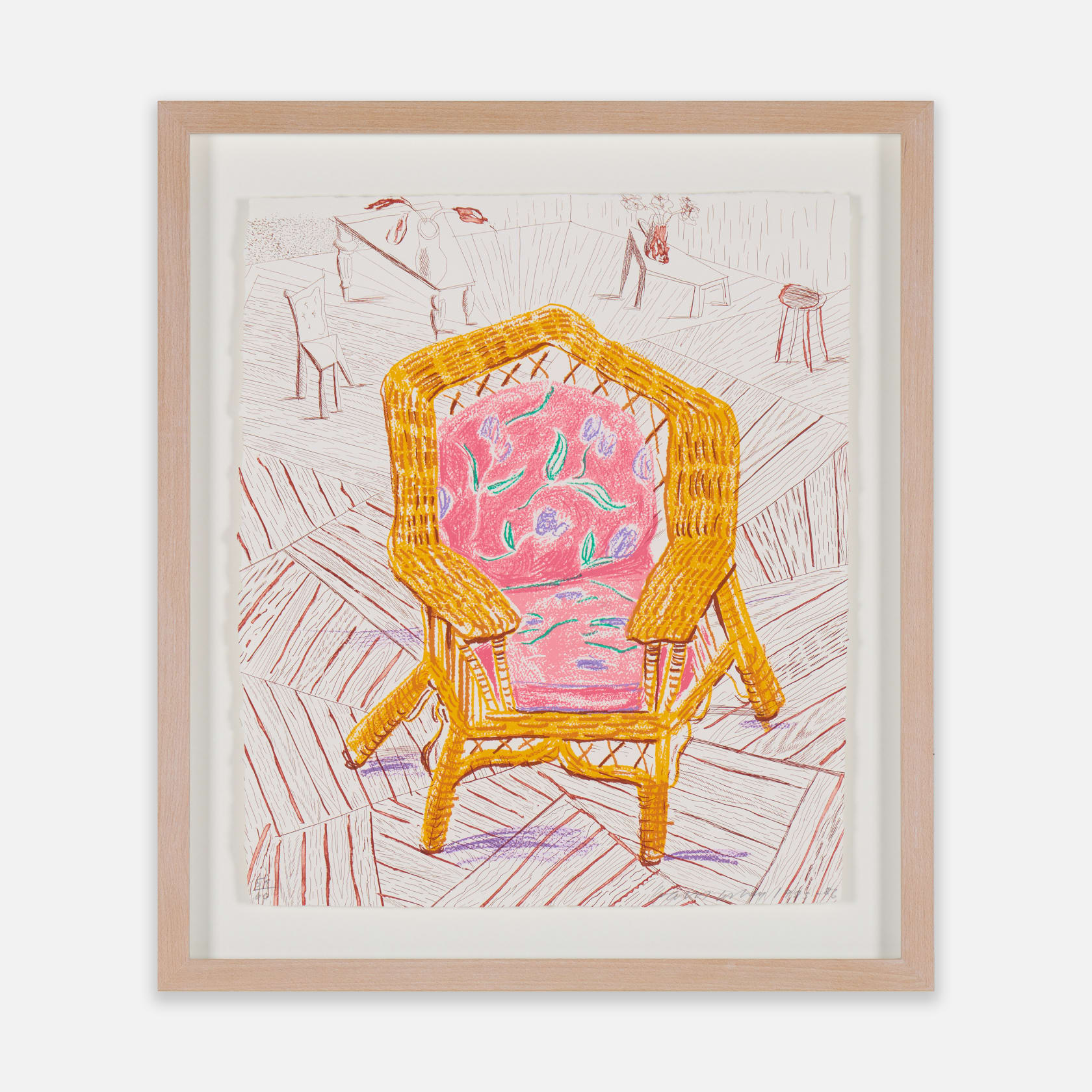 David Hockney, Number One Chair, 1985–86