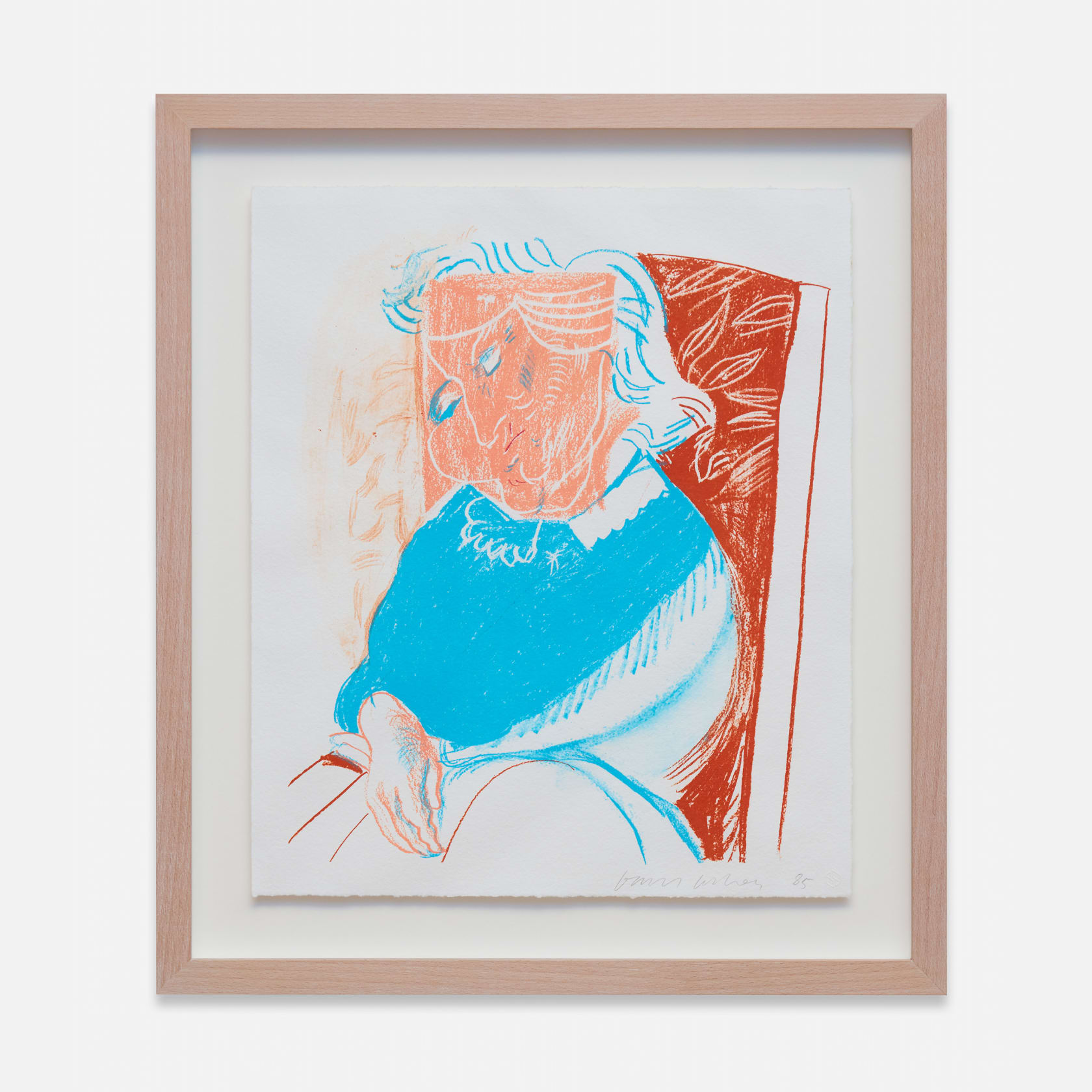 David Hockney, Portrait of Mother II, 1985