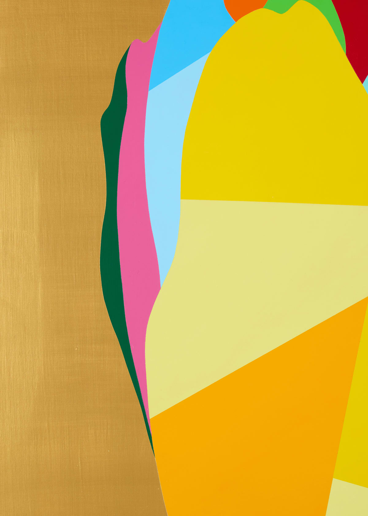 Pedro Paricio Multicolour Tulip Head On Gold