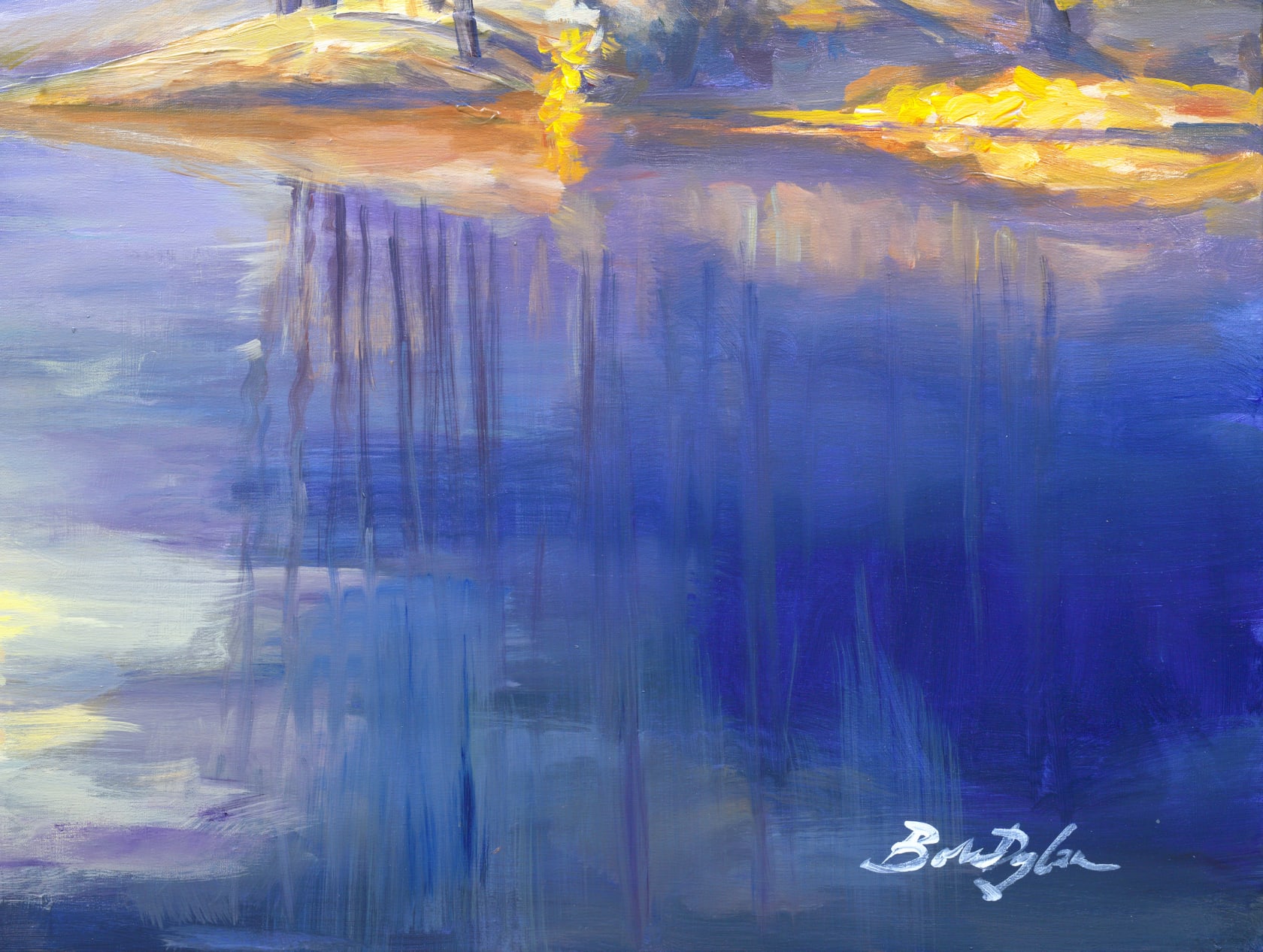 Bob Dylan Original Artwork Misty Lake