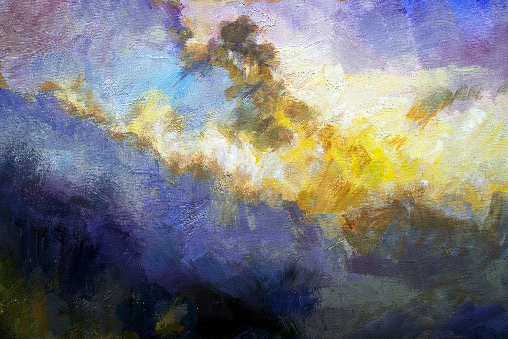 Bob Dylan Original Artwork Misty Lake