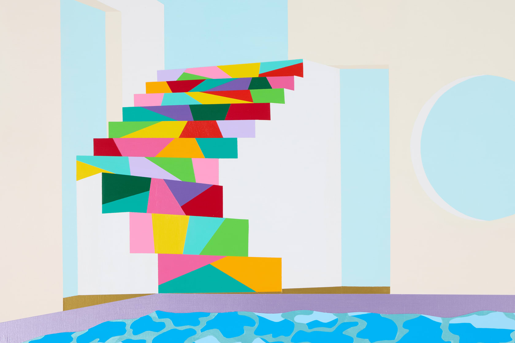 Pedro Paricio, Pool with Stairs , 2025