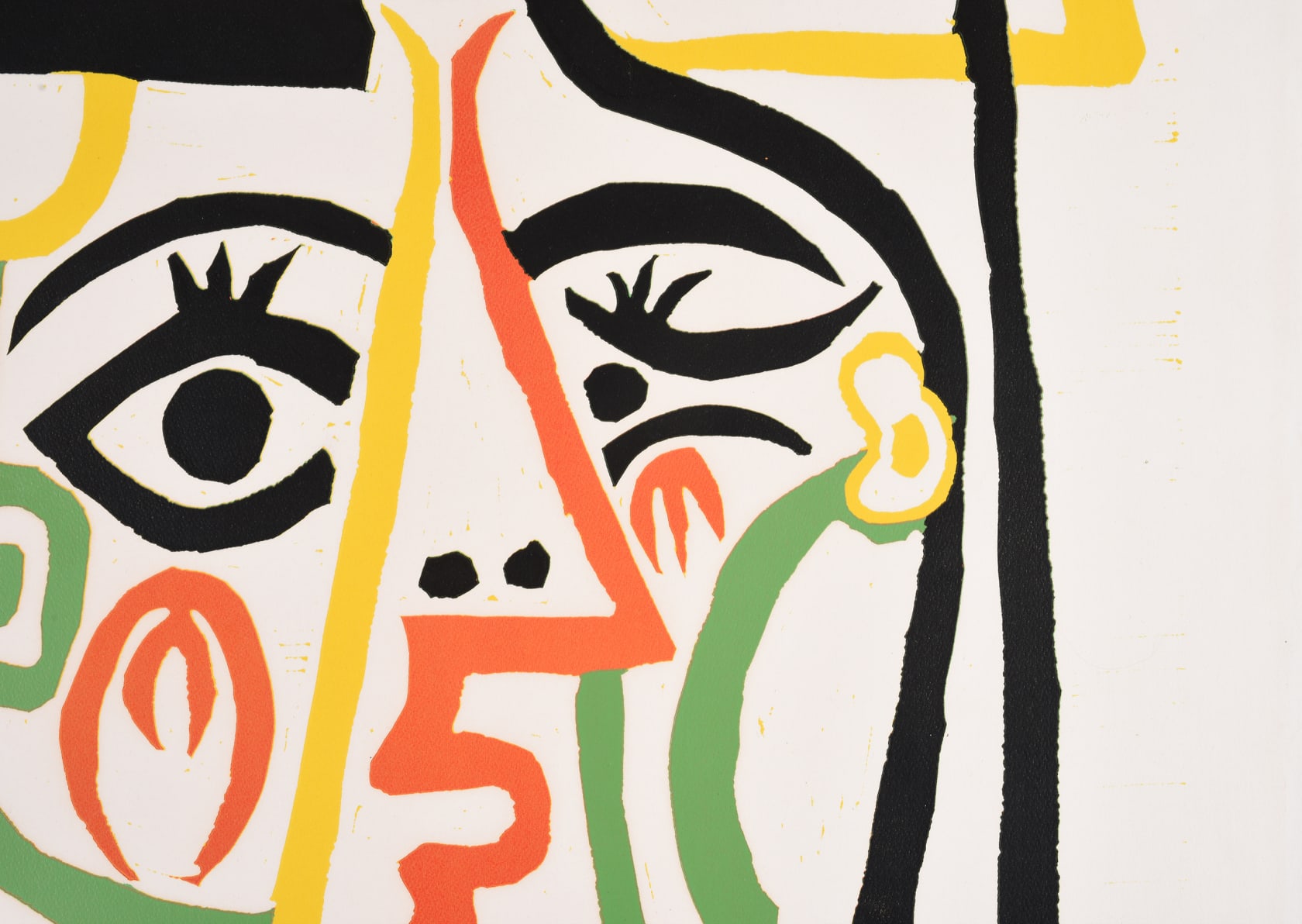 Pablo Picasso, Portrait de Jacqueline au chapeau de paille, c. 1962