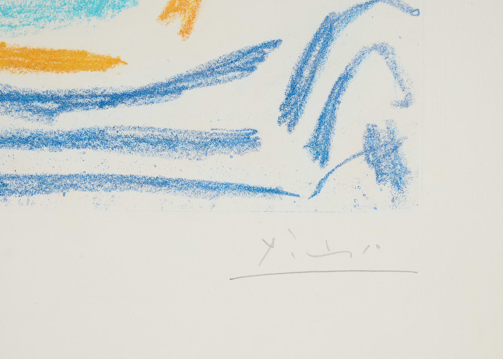 Pablo Picasso, Tête d’homme au maillot rayé, 1964