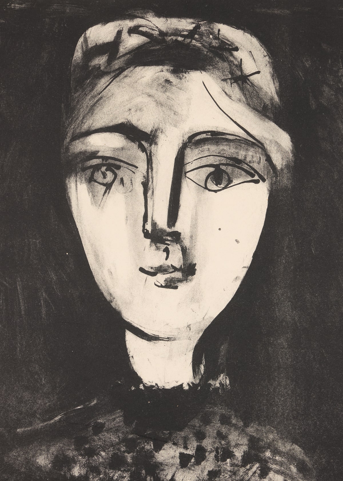 Pablo Picasso [Head of a Young Woman] Tête de jeune femme