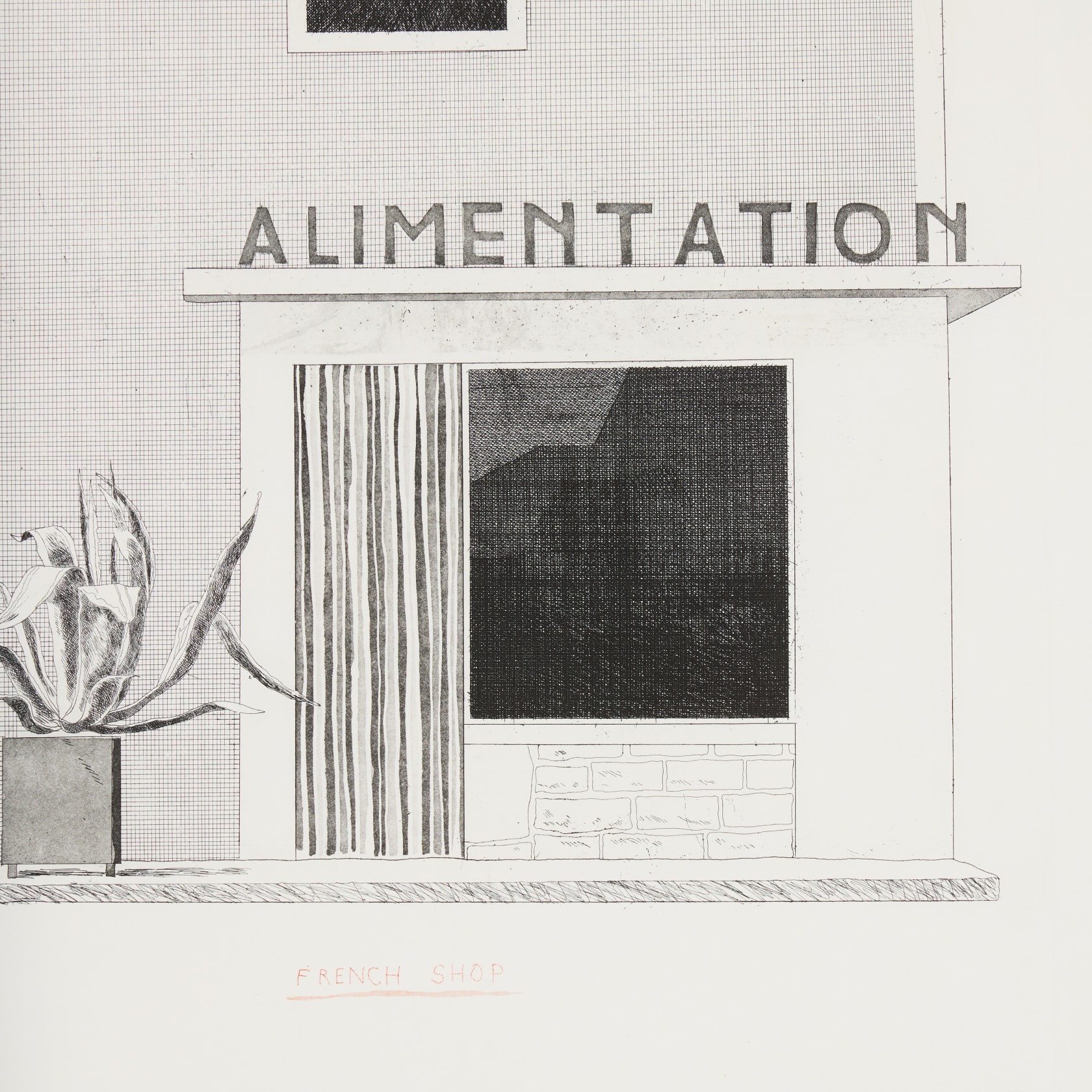 David Hockney French Shop