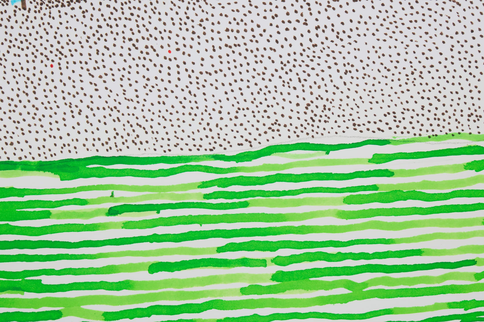 David Hockney In Front of House Looking North