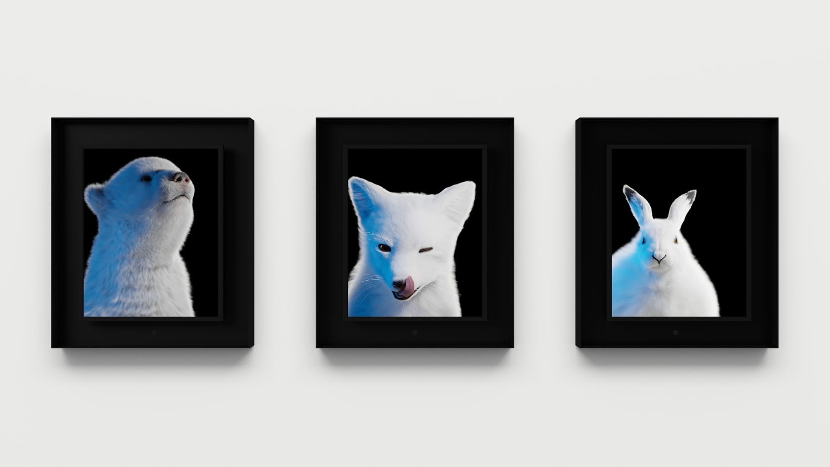 Dominic Harris, Arctic Souls: Polar Bear, Arctic Fox, Arctic Hare , 2023