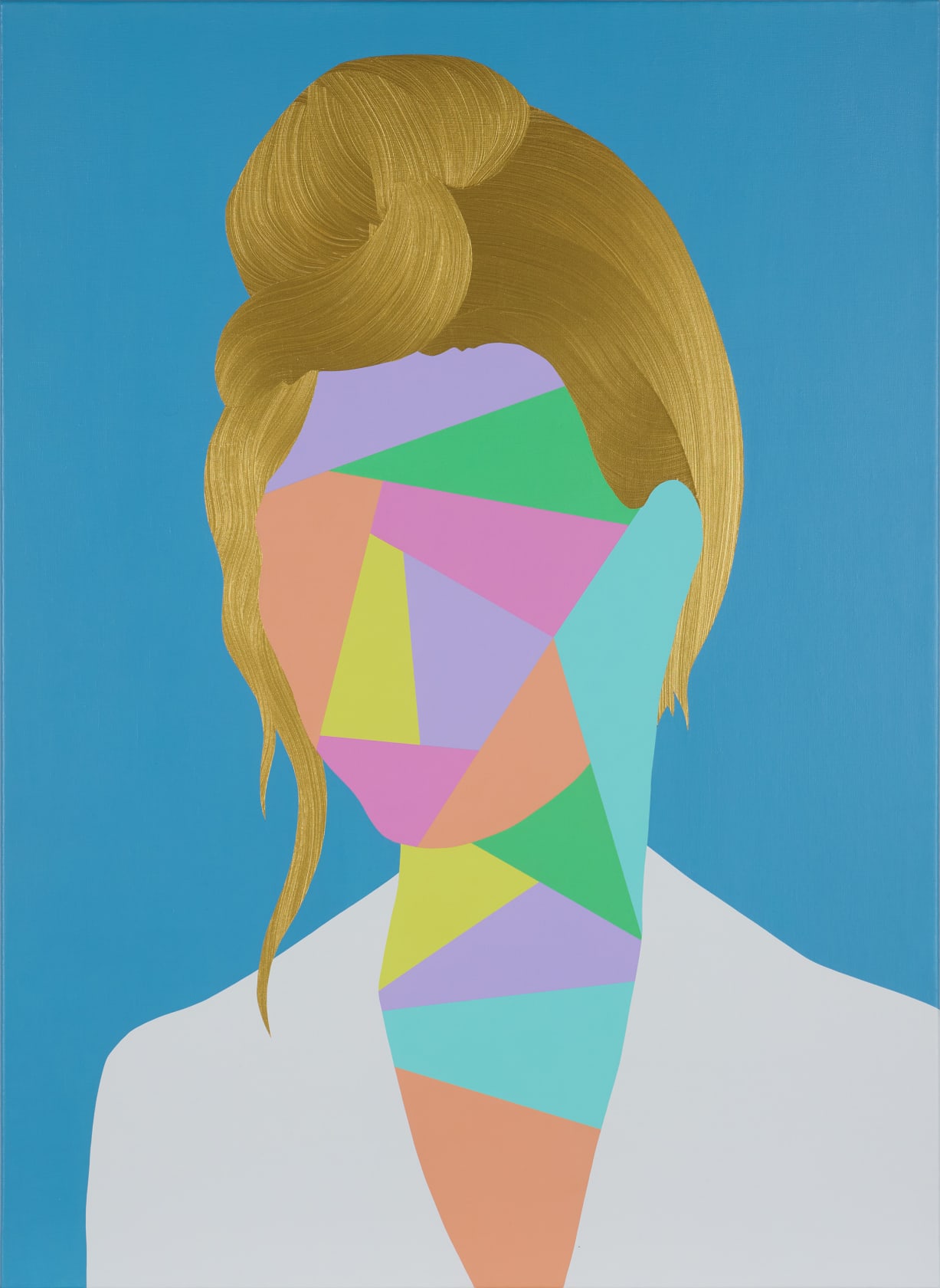 Pedro Paricio, Blue Portrait, 2023