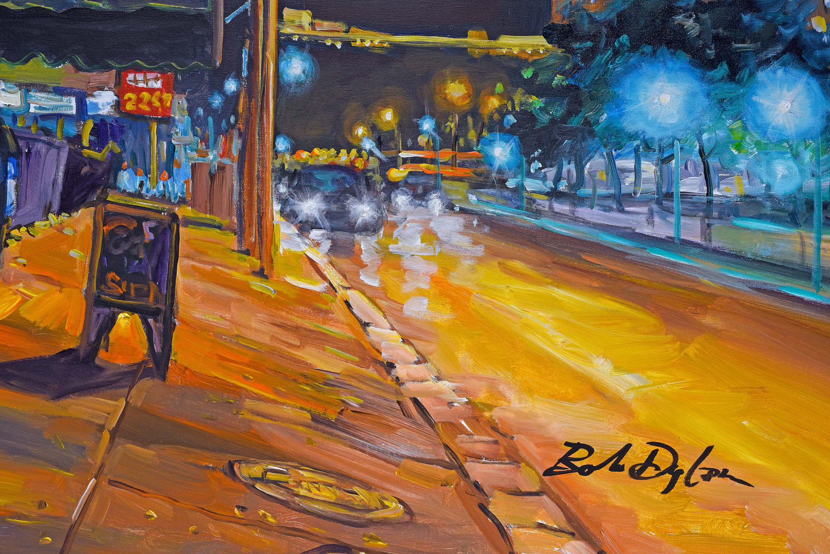 Bob Dylan Original Artwork Hole In The Wall