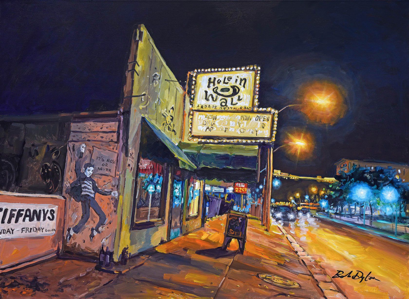 Bob Dylan Original Artwork Hole In The Wall