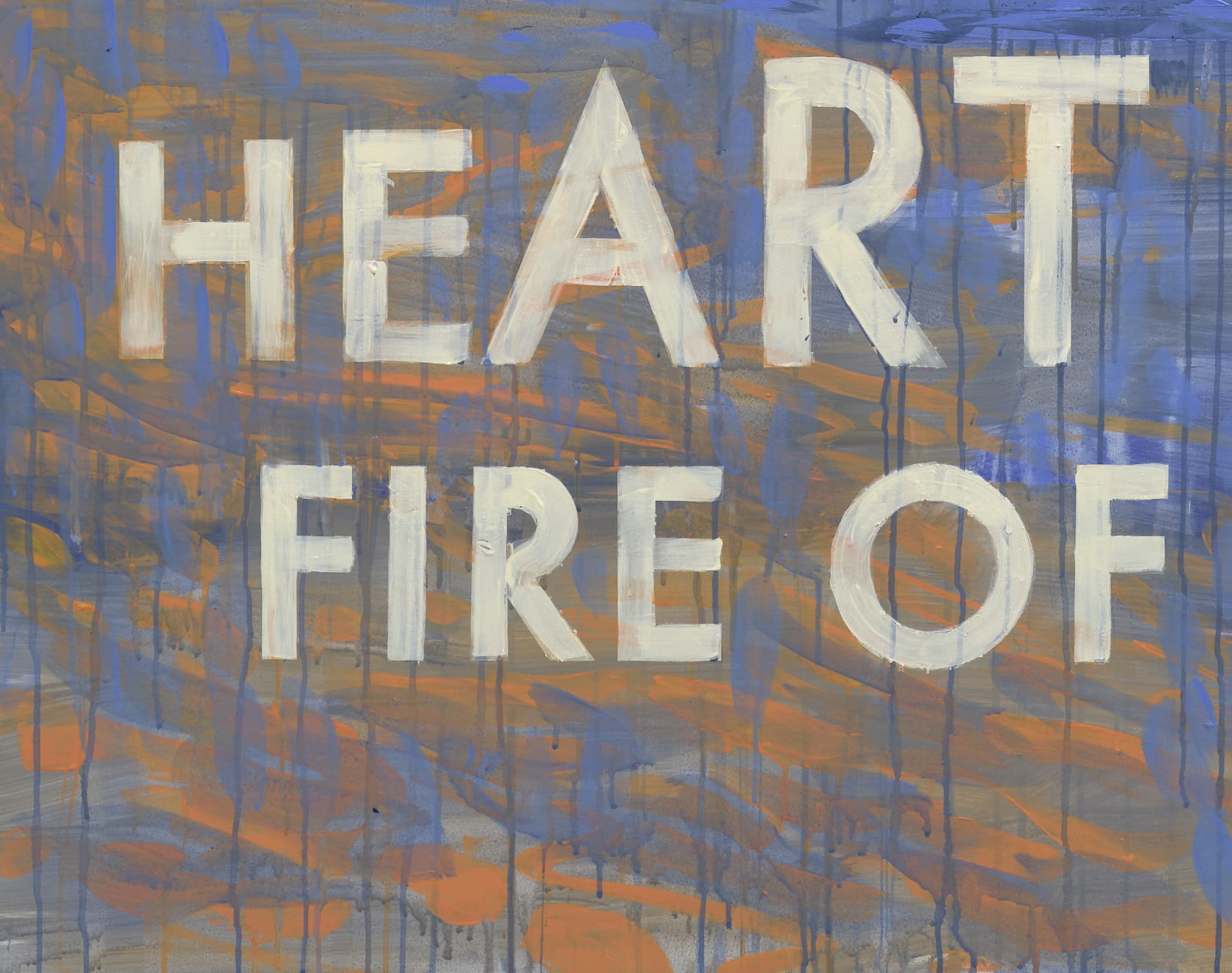 Robert Montgomery, Love Detonates the Distance Between us to Ash, 2023