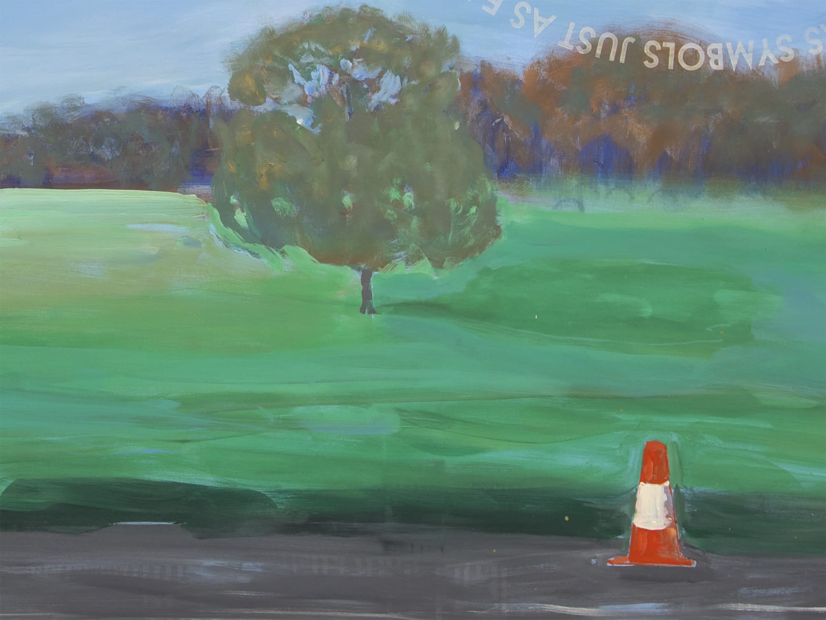 Robert Montgomery, M20 Painting (Remember The Sky), 2024