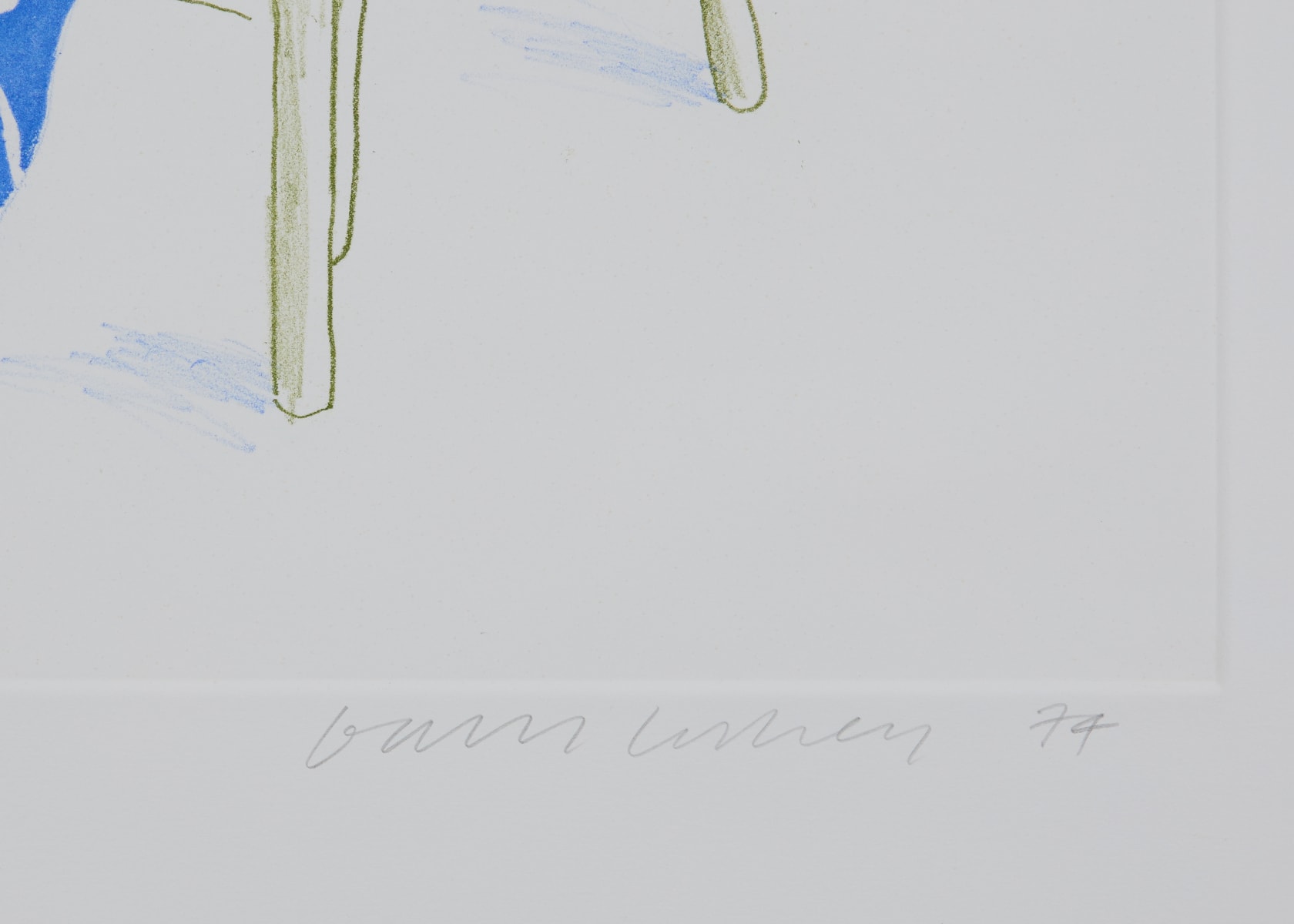 David Hockney Celia in Wicker Chair