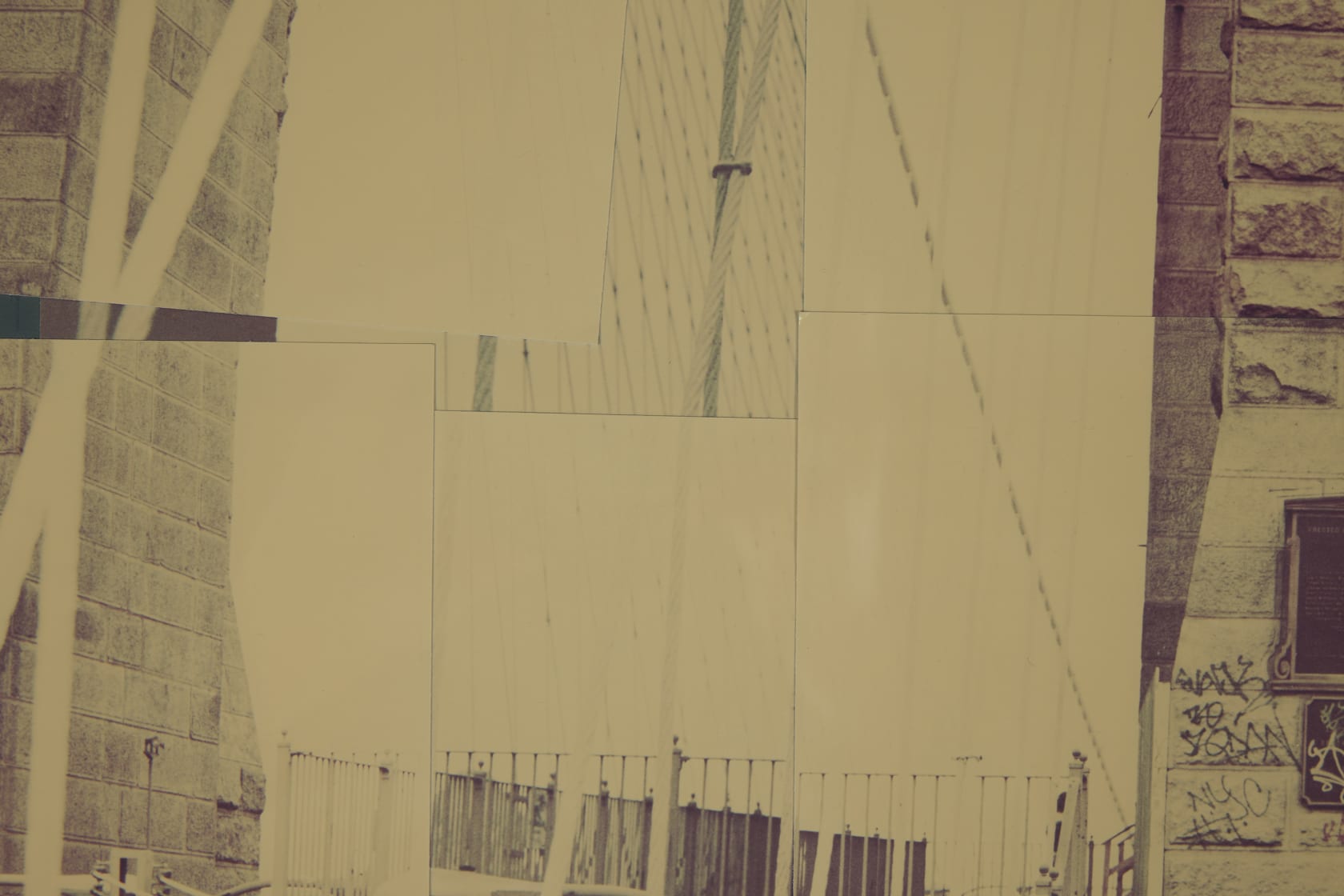 David Hockney, Brooklyn Bridge , 1982