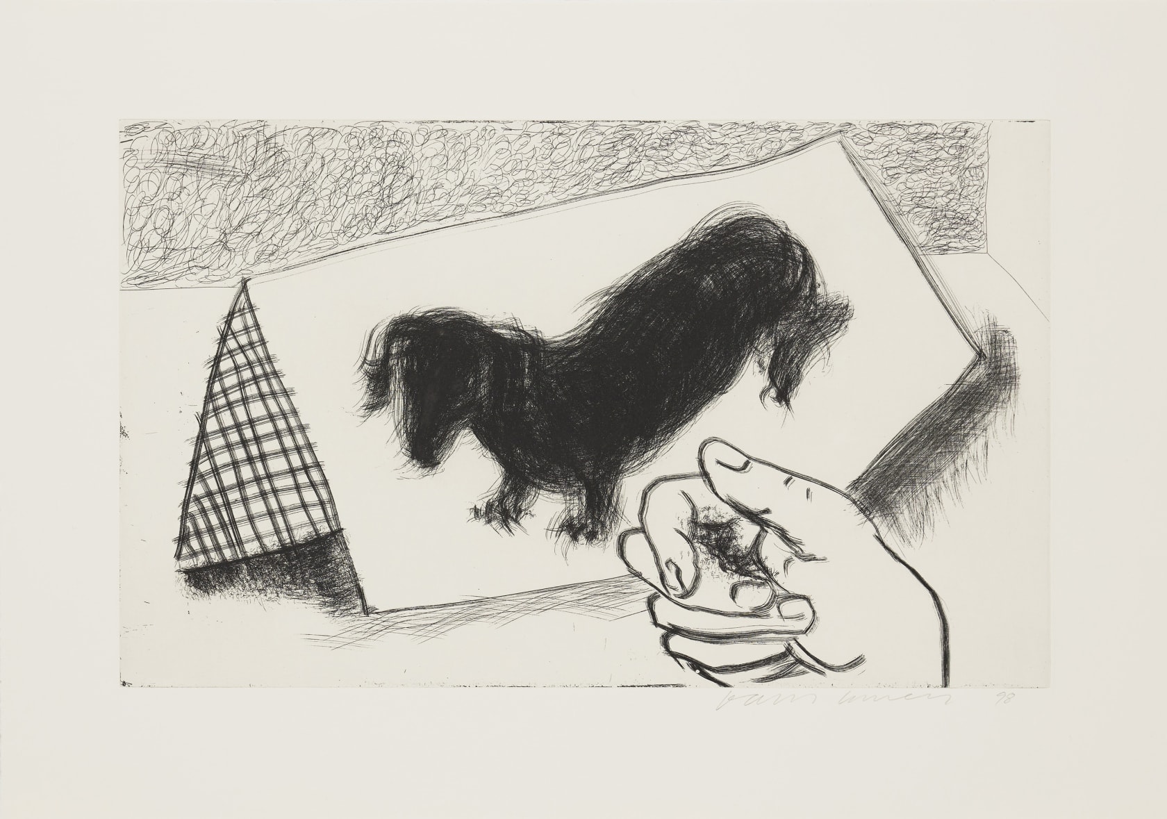 David Hockney, Dog Wall, 1998