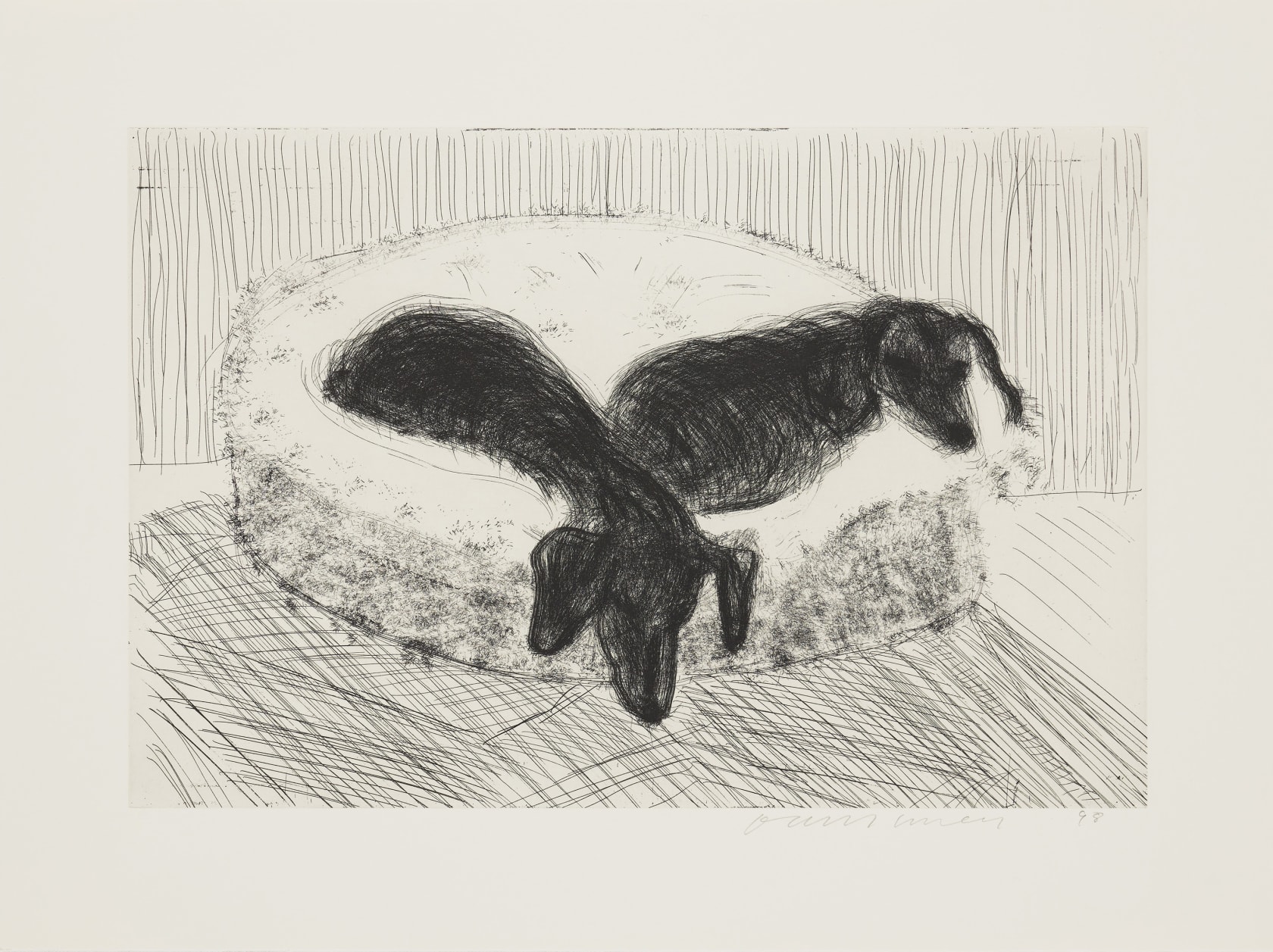 David Hockney, Dog Wall, 1998