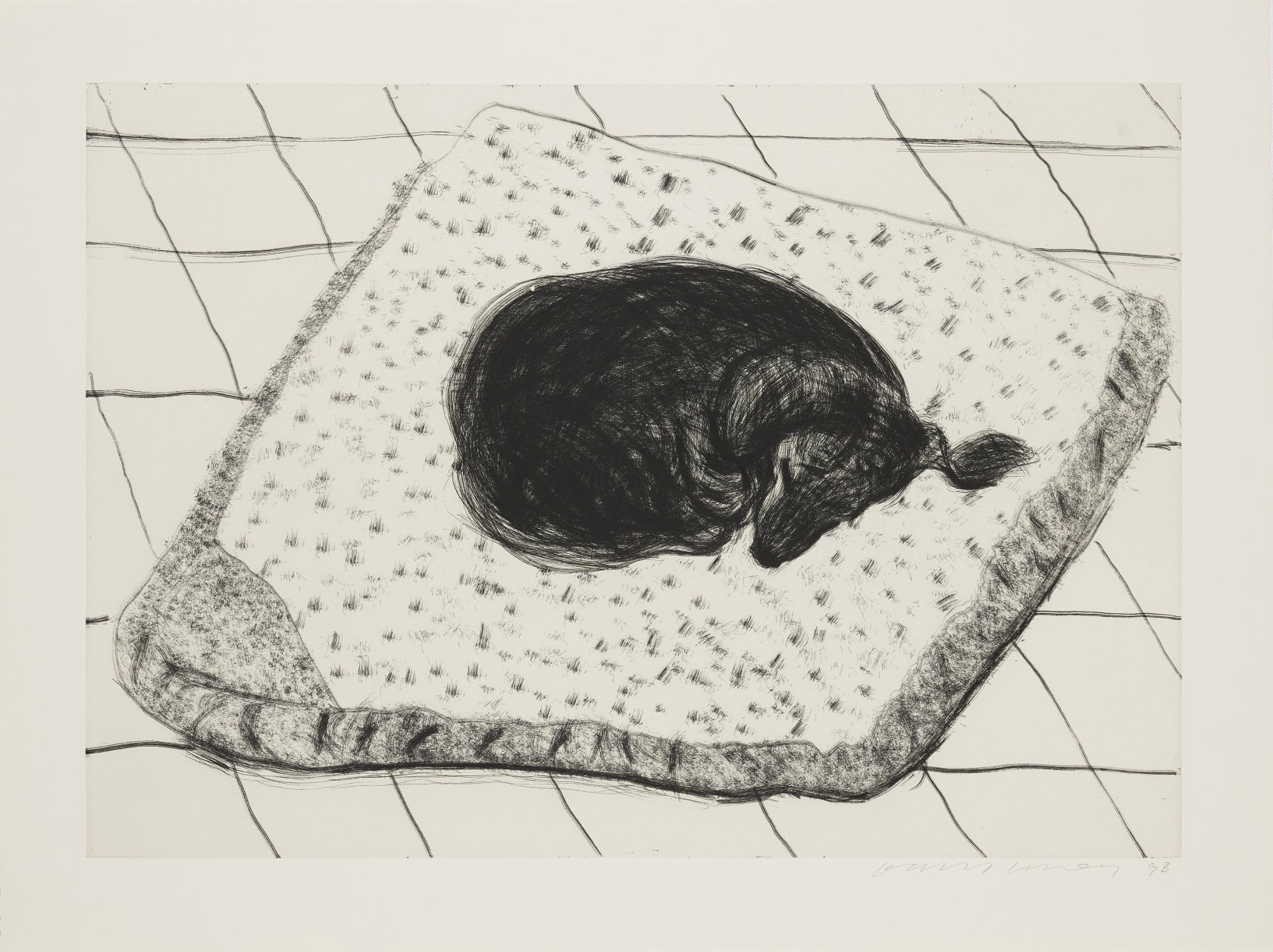 David Hockney, Dog Wall, 1998
