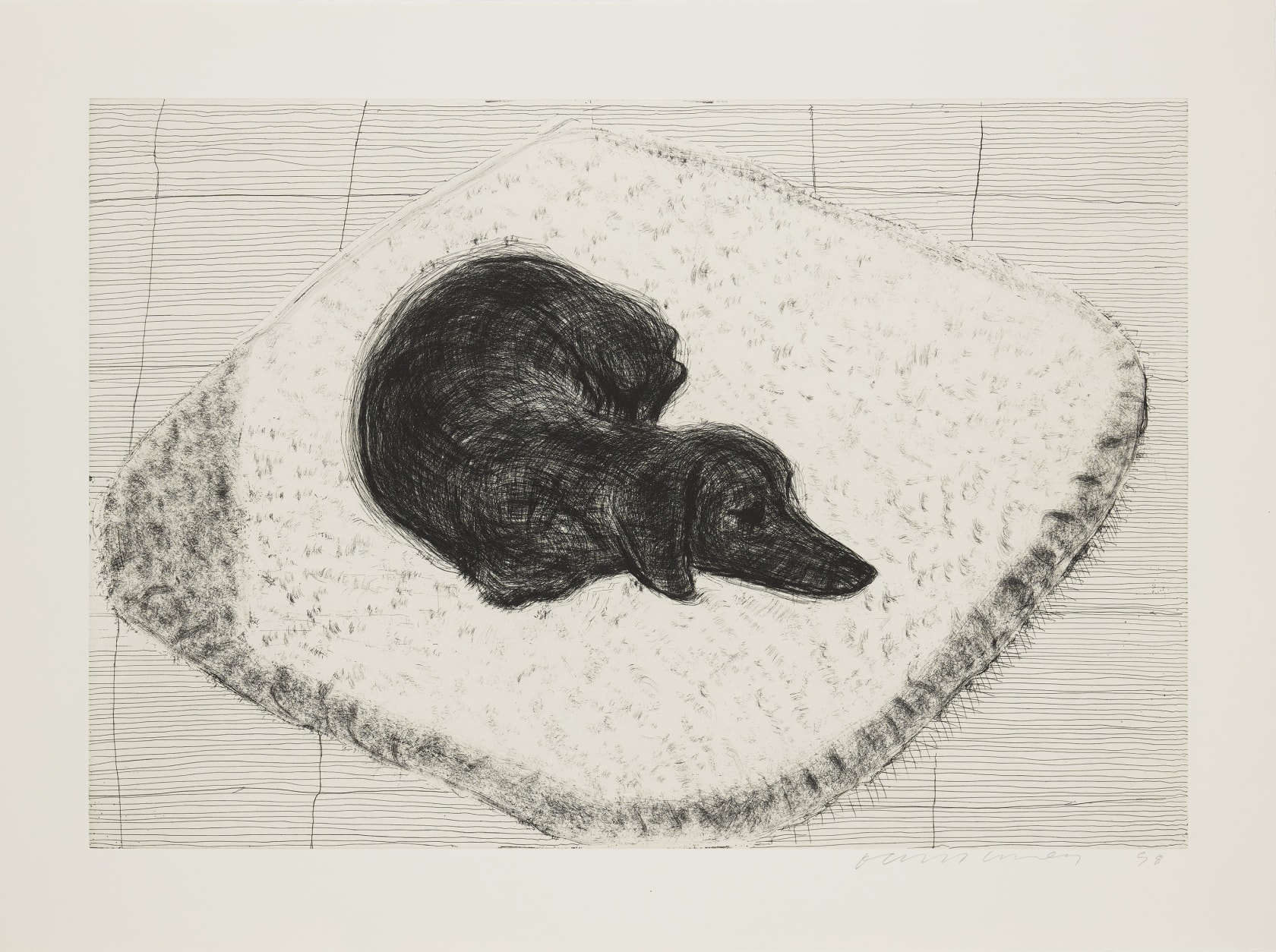 David Hockney, Dog Wall, 1998