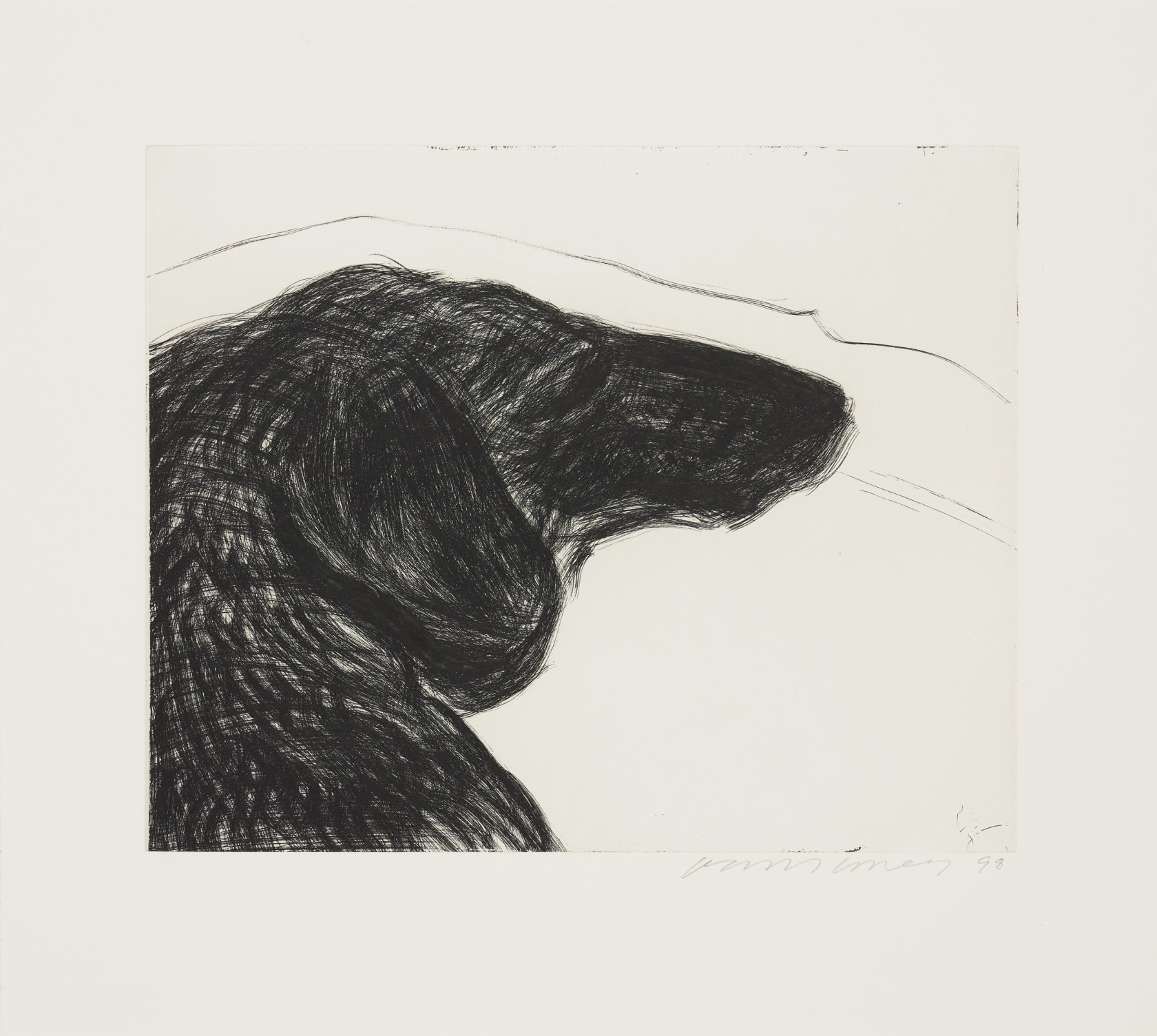 David Hockney, Dog Wall, 1998
