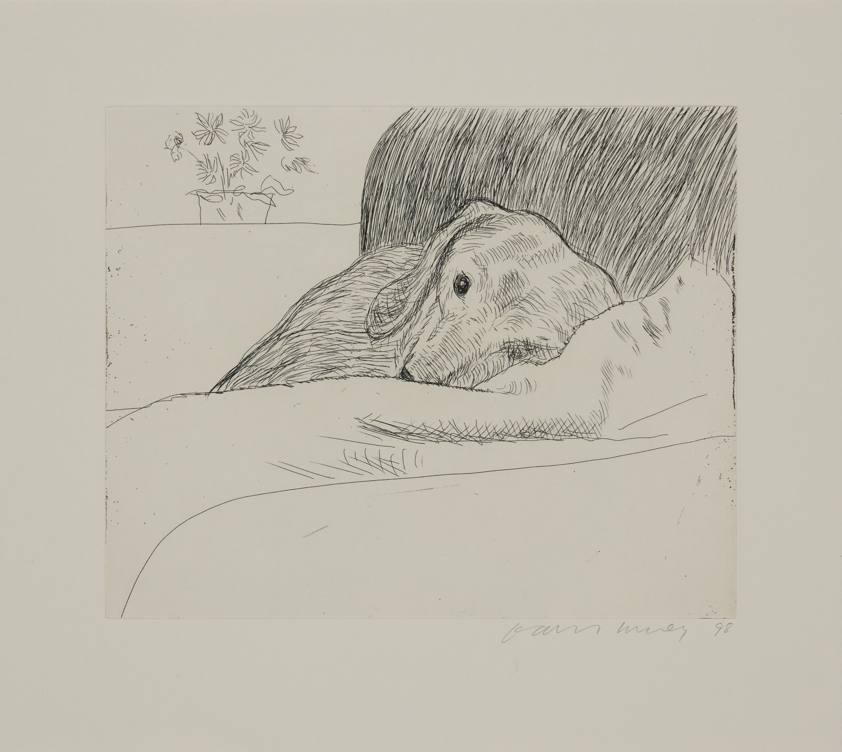 David Hockney, Dog Wall, 1998