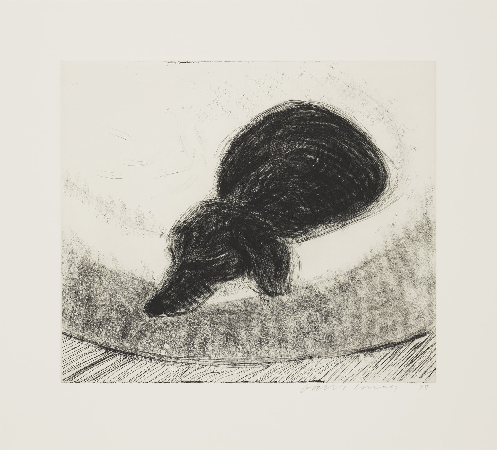 David Hockney, Dog Wall, 1998