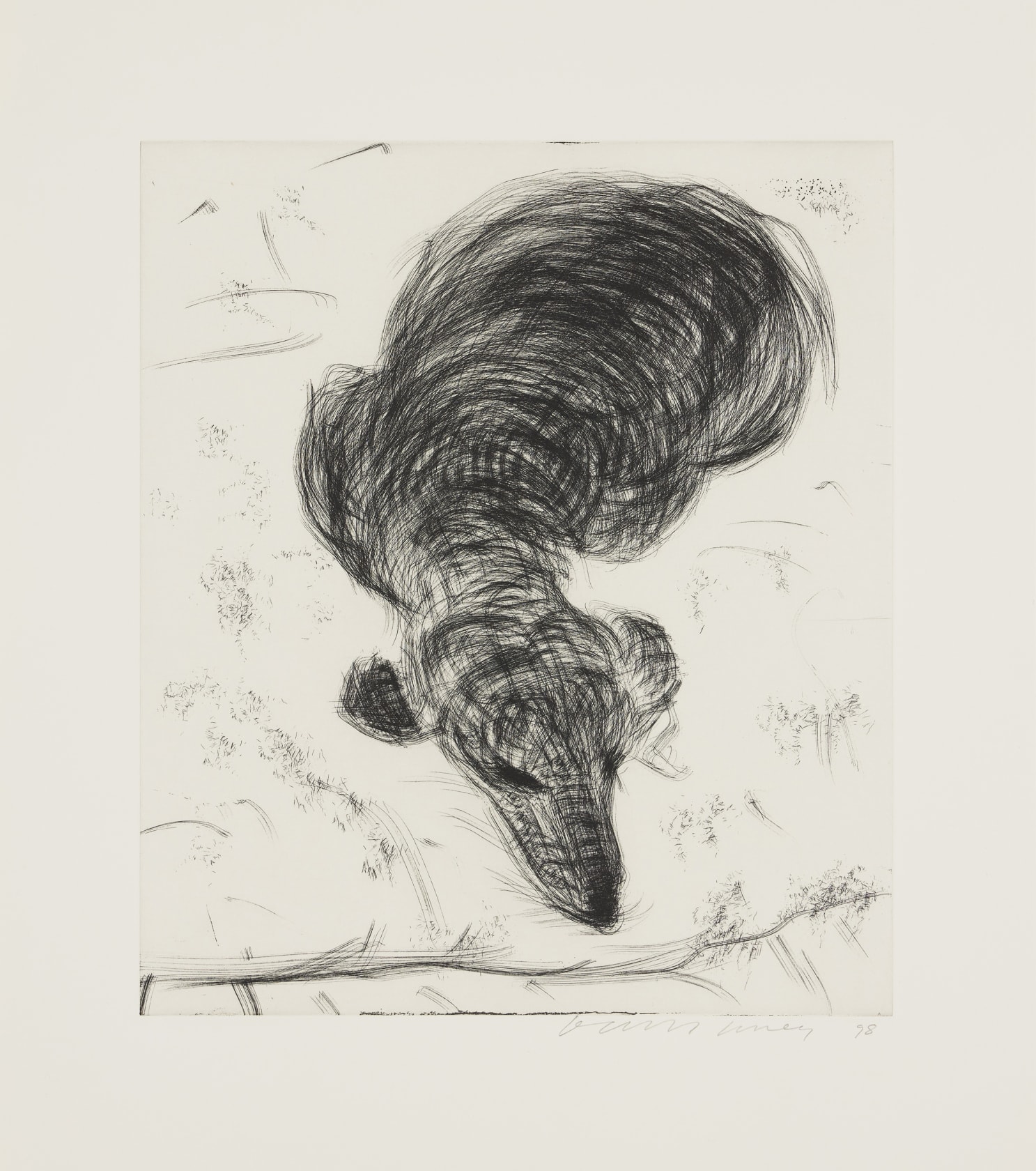 David Hockney, Dog Wall, 1998