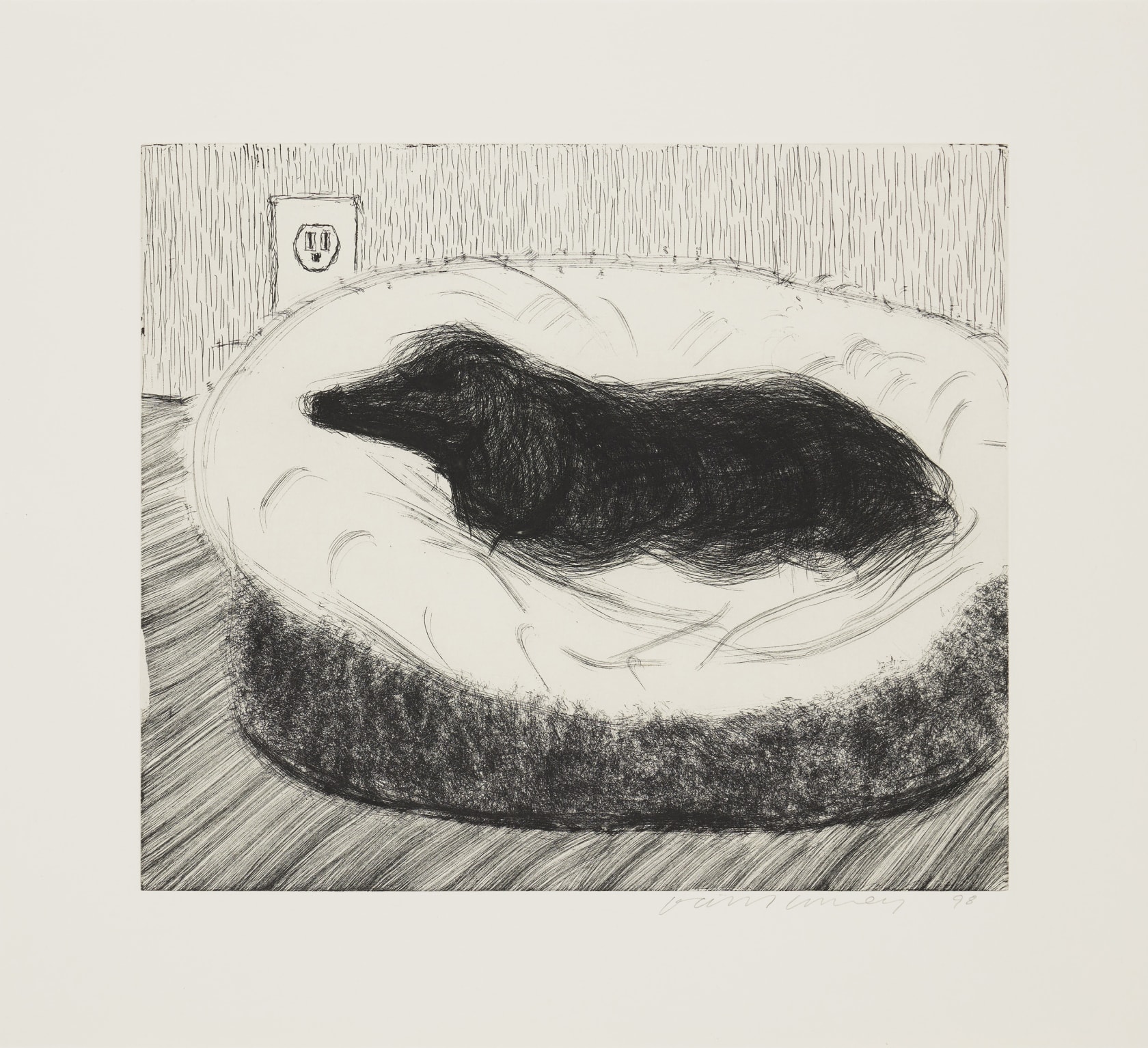 David Hockney, Dog Wall, 1998