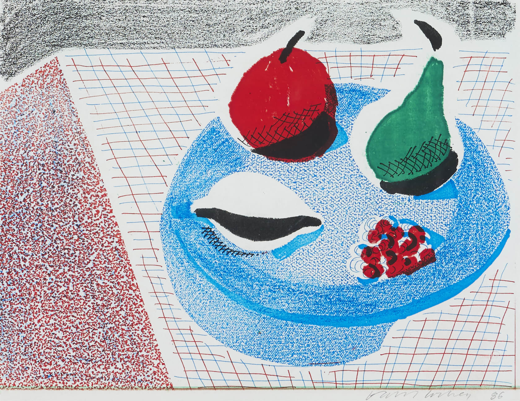 David Hockney, The Round Plate , 1986