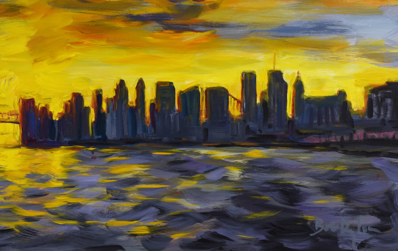 Bob Dylan New York Skyline