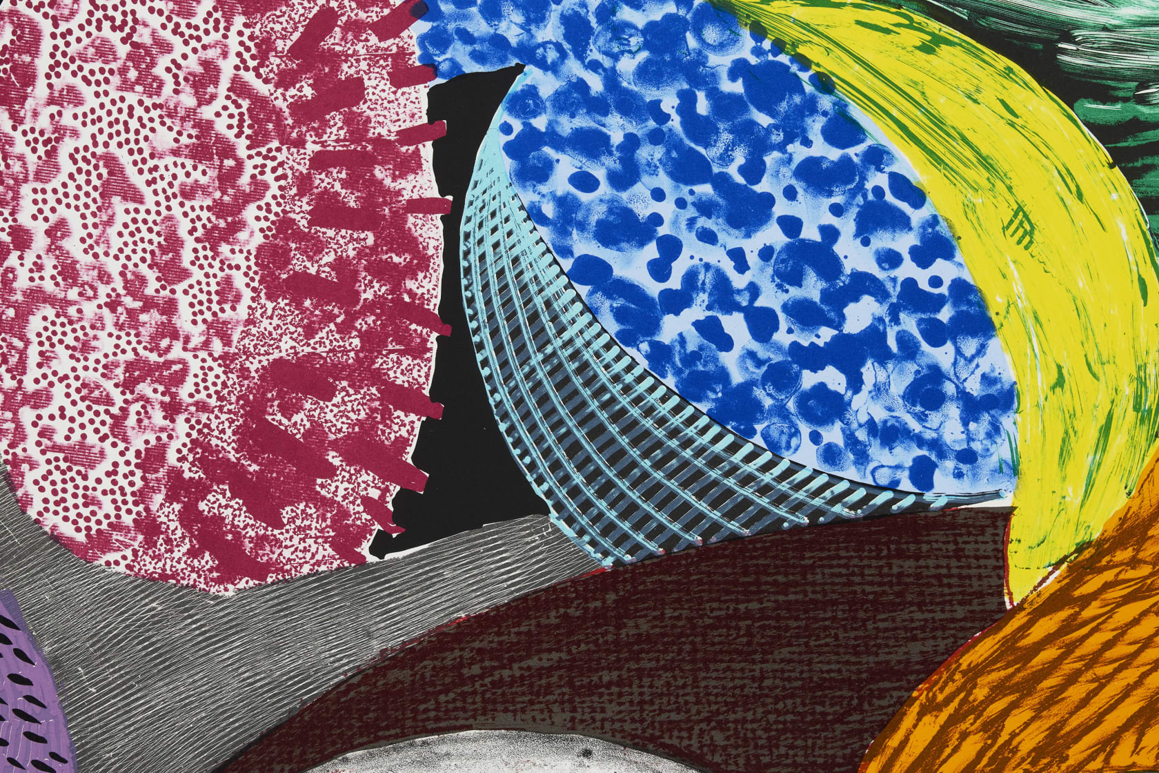 David Hockney Blue Hang Cliff