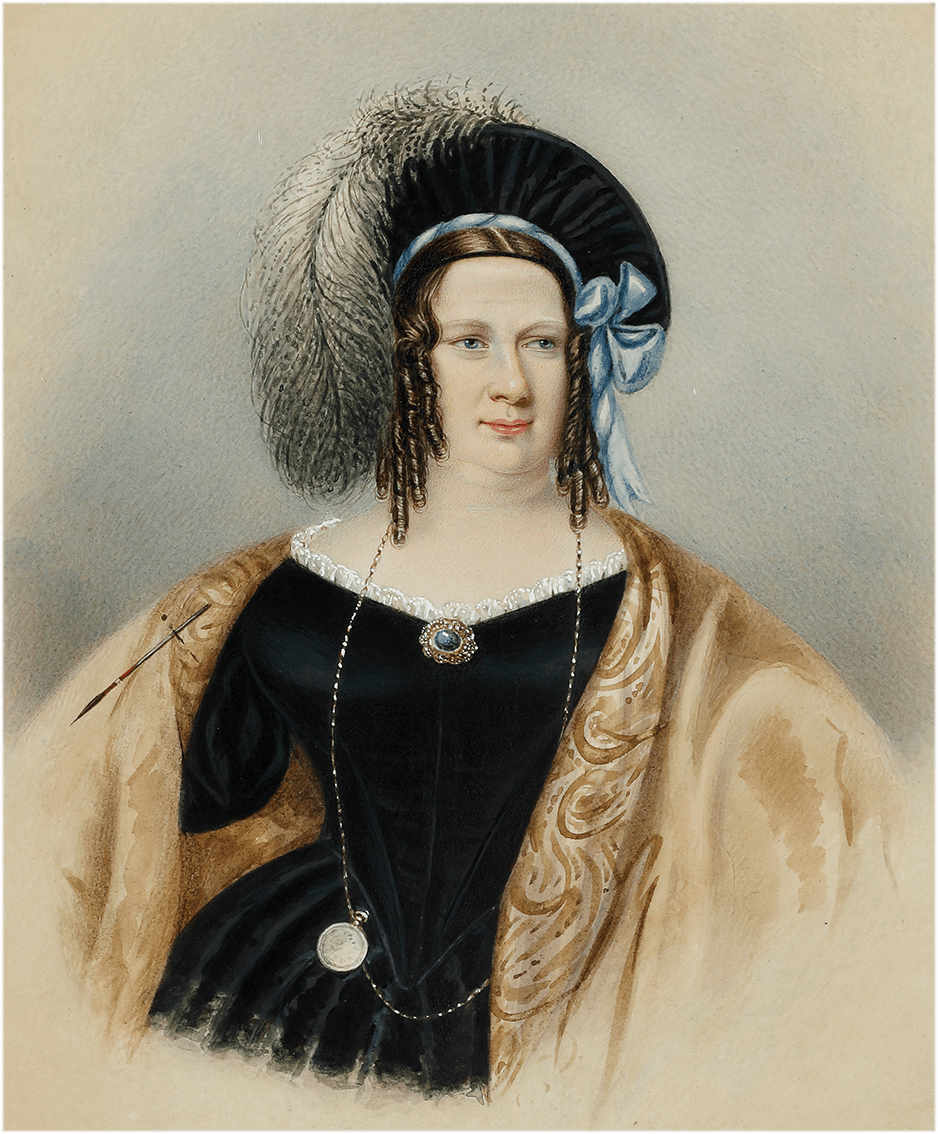Sarah Biffin, Self Portrait, c. 1842. | 3824 Sarah Biffin Self Portrait ...