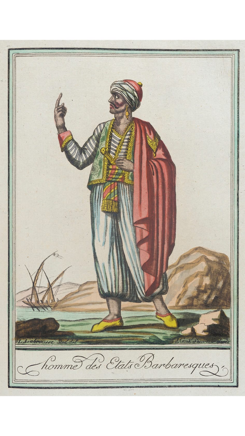Costumes de Différents Pays, 'Homme des Etats Barbaresques', circa 1797