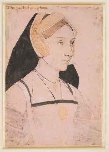 Hans Holbein The Younger (1497/8-1543), Mary Shelton, later Lady Heveningham (1510/15-1570/71).