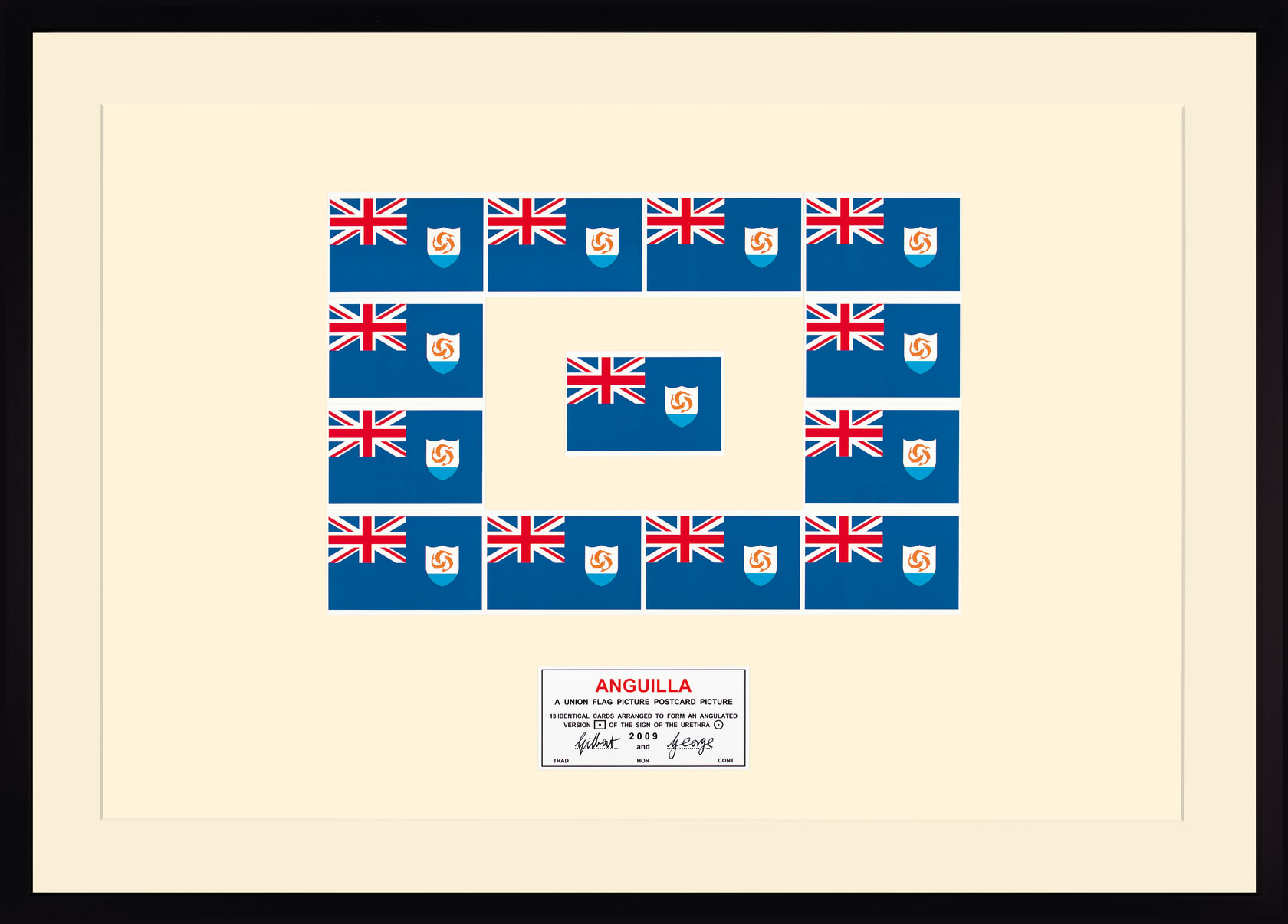 Gilbert & George (2011) Anguilla Mixed Media 88 x 123 cm, 3465 x 4843 in