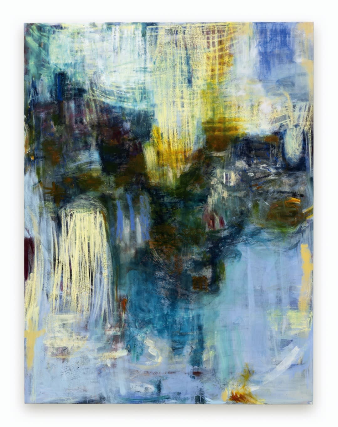 Dividing the light (rumblings), 2022 Acrylic, pastel and oil stick on canvas 199.6 x 152.3 x 3.5 cm (78.58 x...