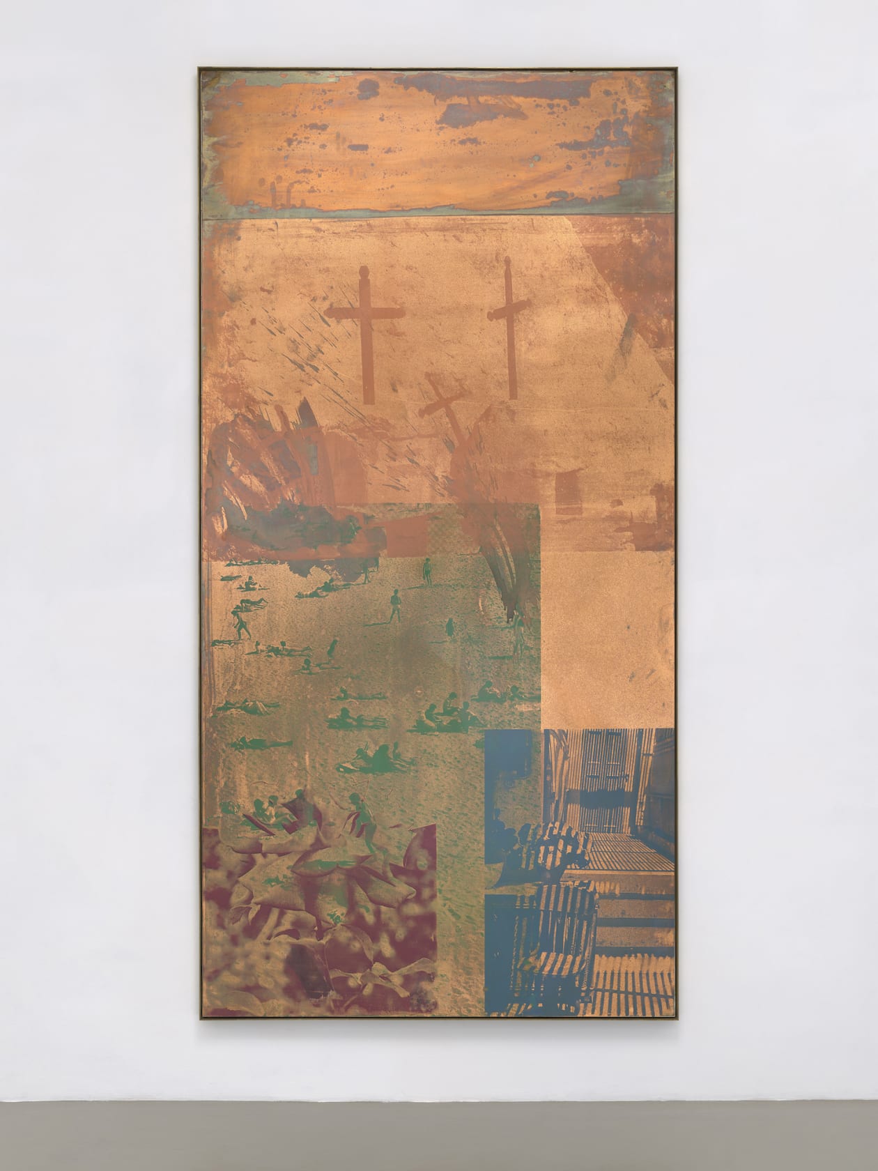 Copperhead-Bite VII / ROCI CHILE 코퍼헤드 바이트 VII / 로키 칠레, 1985 Silkscreen ink and tarnish on copper 245.7 x...