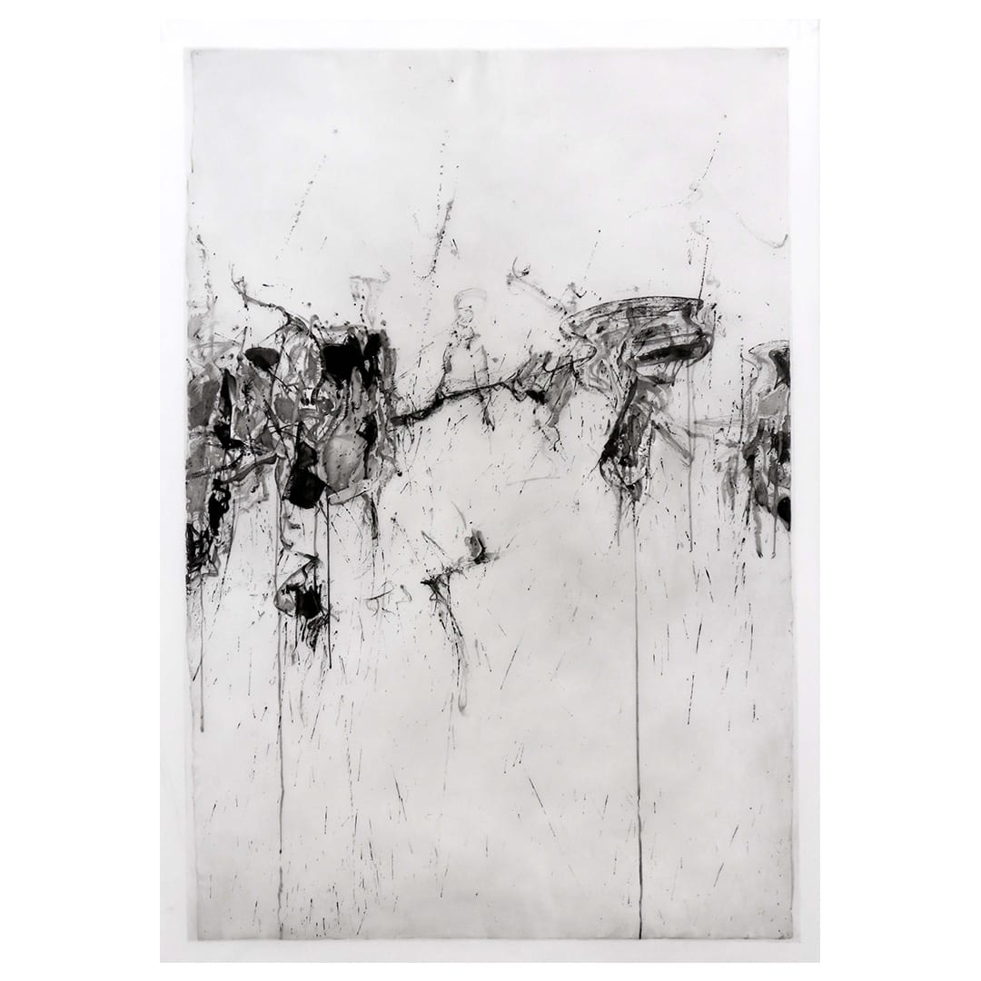 Study of After Francis: Structure, Number 2, 1957, 2021 Ink and charcoal on vellum 78.6 x 53.3 cm (30.94 x...