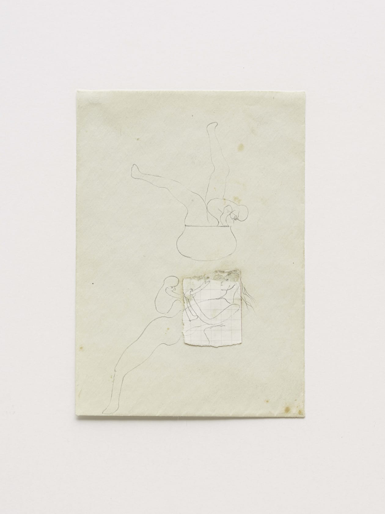 Untitled (Pot Game), 1954 Paper collage and pencil on envelope 16 x 11 cm (6.3 x 4.33 in)