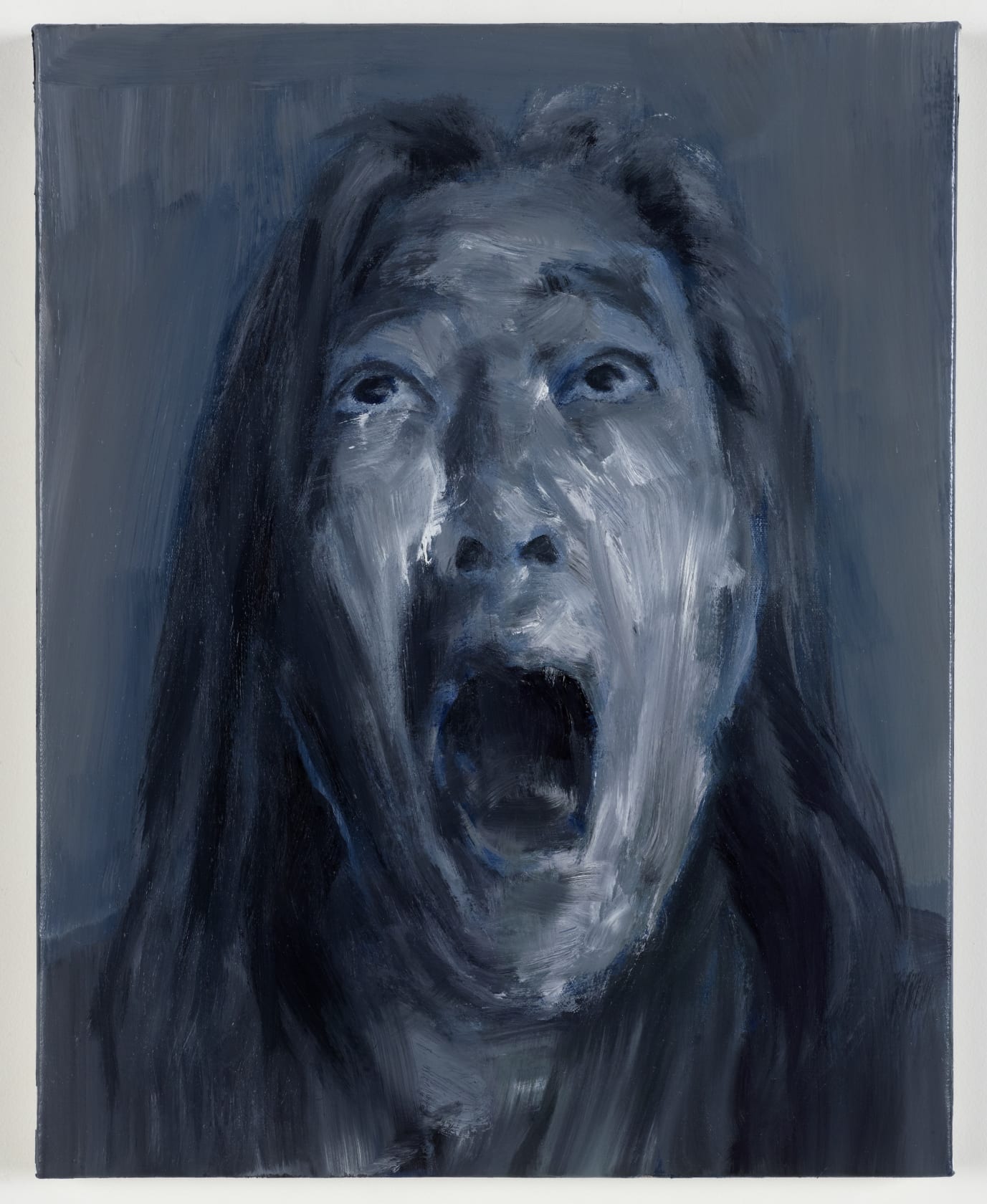 Autoportrait, la douleur, 2020 Oil on canvas 50 x 40 x 2.5 cm (19.69 x 15.75 x 0.98 in)