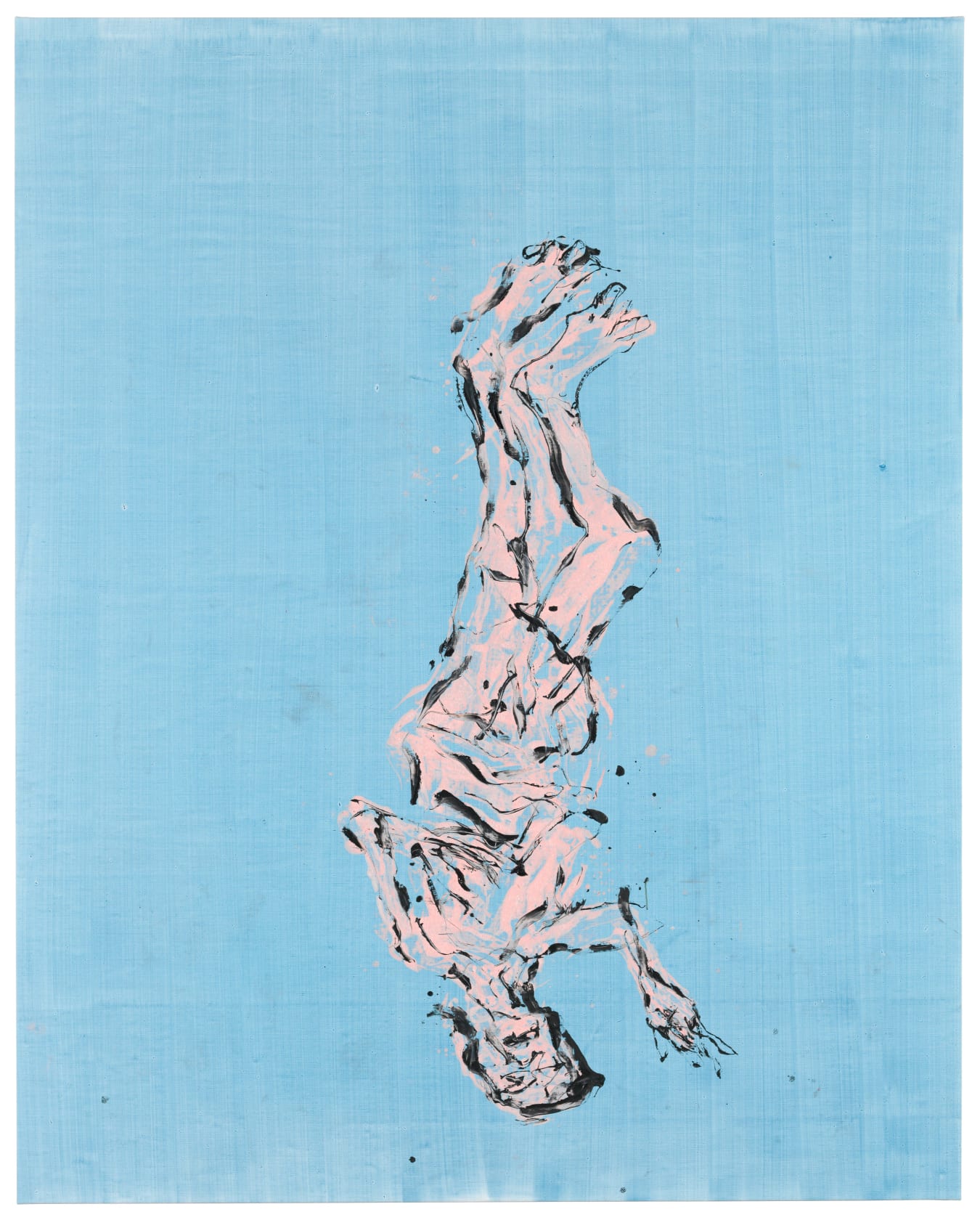 Georg Baselitz Attesa in Dinard, 2023 Oil on canvas 250 x 200 cm (98.43 x 78.74 in)