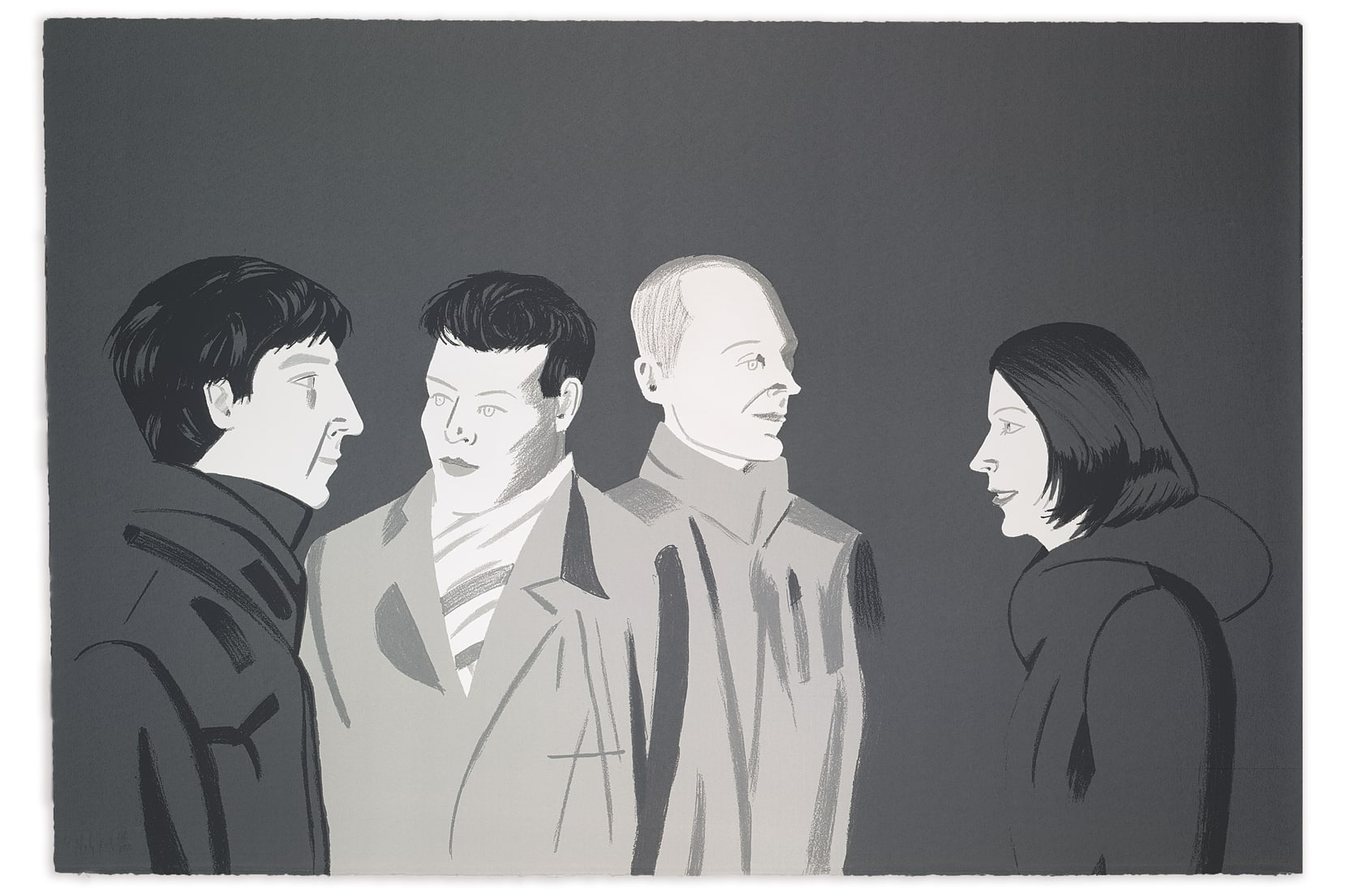 Alex Katz The Red Band, 2017 Silkscreen 57.2 x 107.3 cm (22.5 x 42.25 in) $20,000