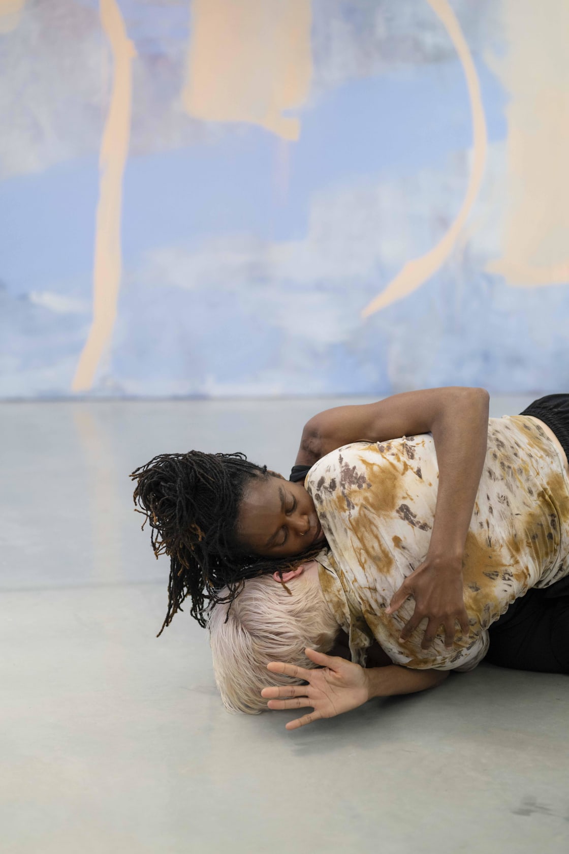 Spin Down Sky, 2024 Directed by Megan Rooney, choreography by Temi Ajose, performed by Temi Ajose and Leah Marojevic, and...