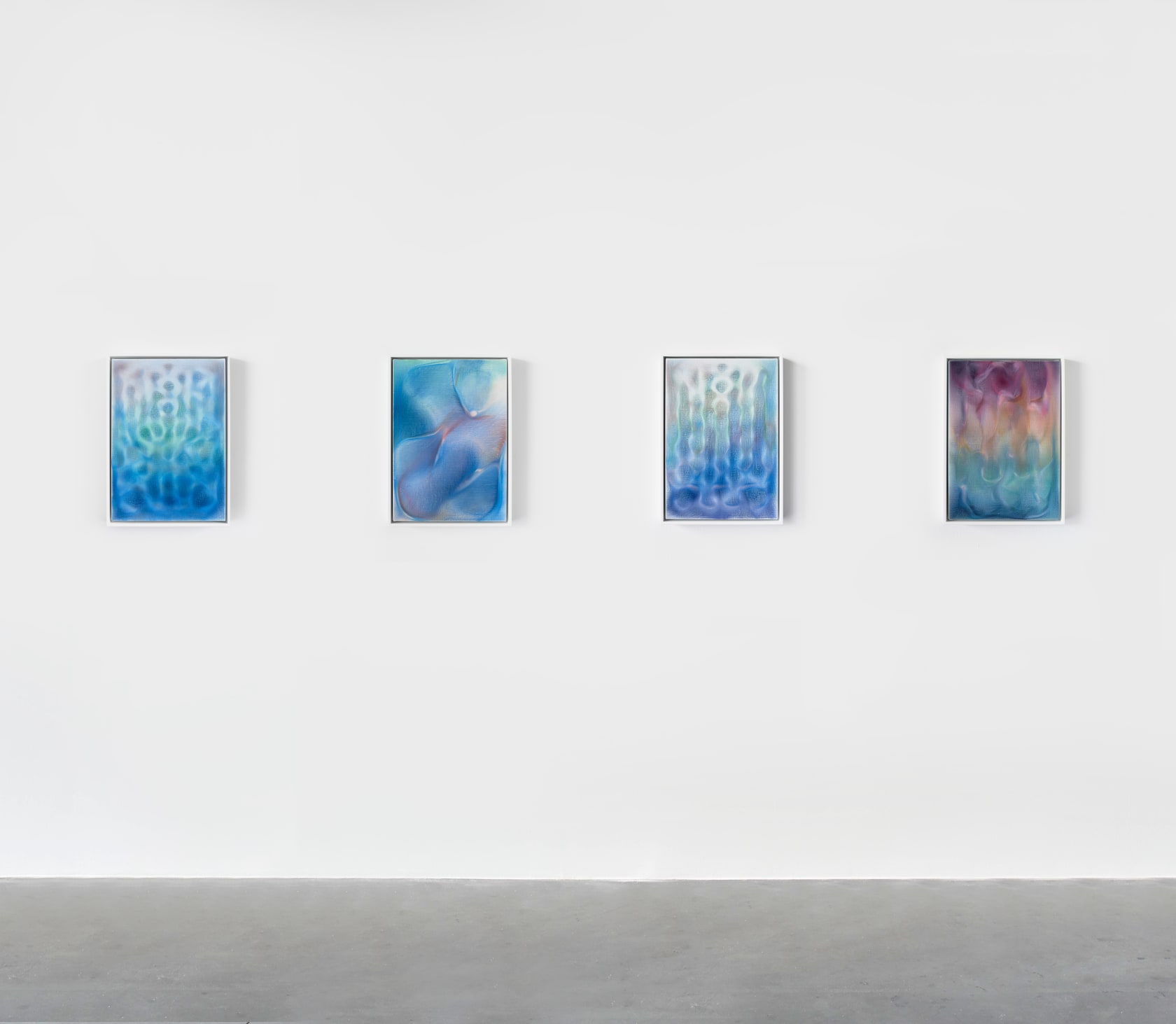 Oliver Beer Left to right: Resonance Painting (Goodbye Evergreen), Resonance Painting (Forbidden Love), Resonance Painting (New York Counterpoint) & Resonance...