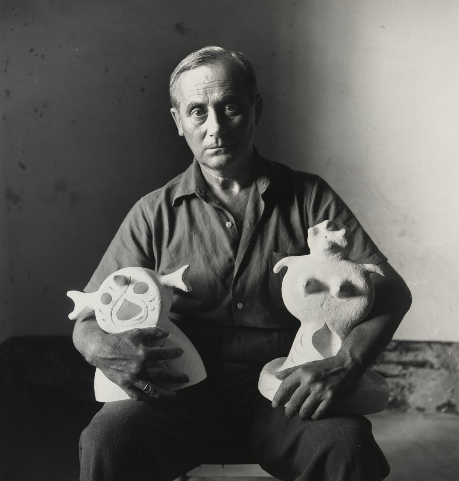 Irving Penn Joan Mir&oacute; (A), Tarragona, Spain, 1948 Gelatin silver print 26.04 x 24.77 cm (10.25 x 9.75 in)