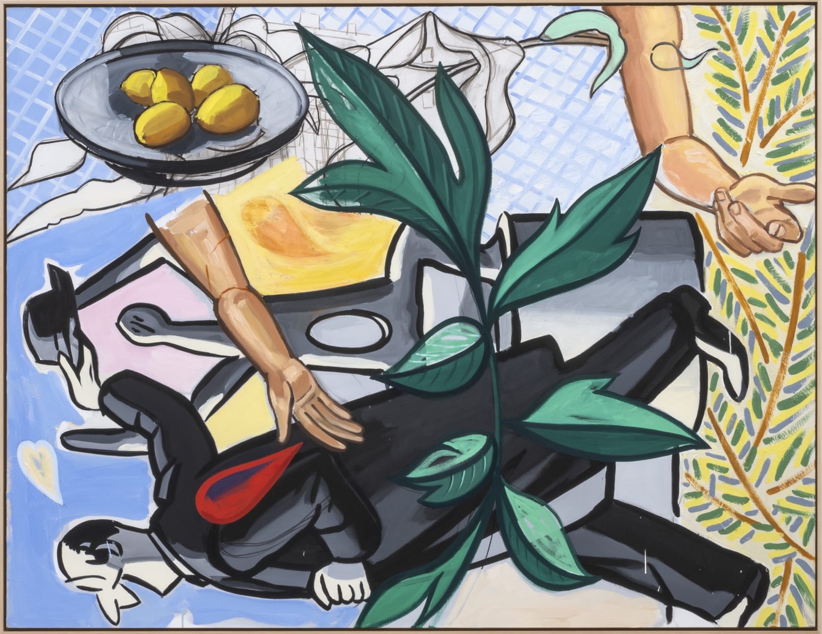 David Salle, Bowl of Lemons, 2020