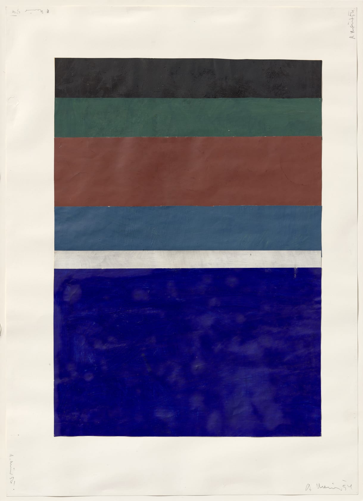 Arnulf Rainer, Proportion, Ohne Titel (1954); Early Works at Thaddaeus Ropac Paris Marais 2019