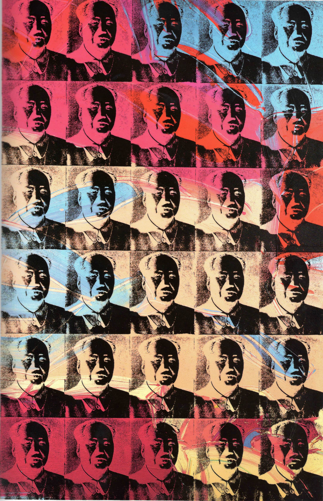 Andy Warhol, 30 Colored Maos (Reversal Series) (1980); Thaddaeus Ropac
